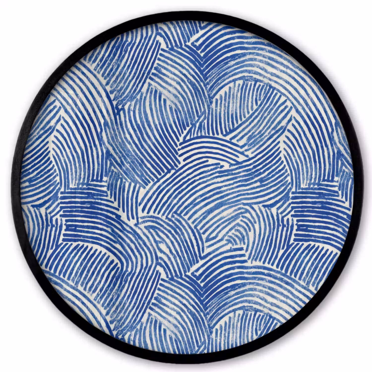 Modern - Abstract - Blauw Fotolijst rond zonder passe partout klein 856 -3d