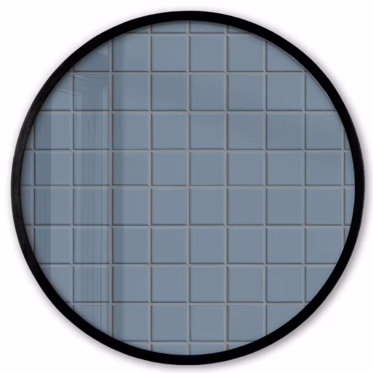 Patroon - Tegel - Blauwgrijs Fotolijst rond zonder passe partout klein 856 -3d