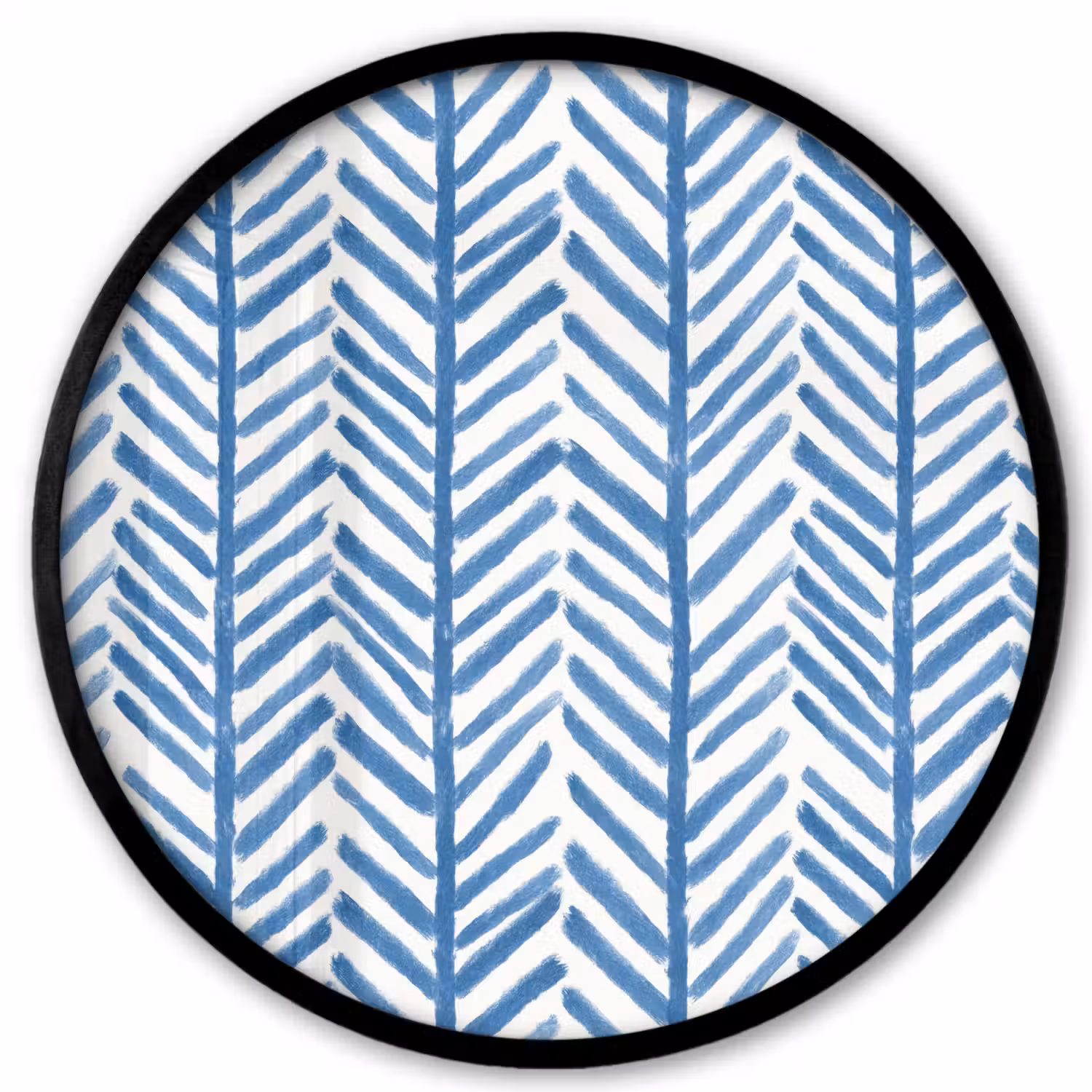 Patroon - Streep - Blauw Fotolijst rond zonder passe partout klein 856 -3d