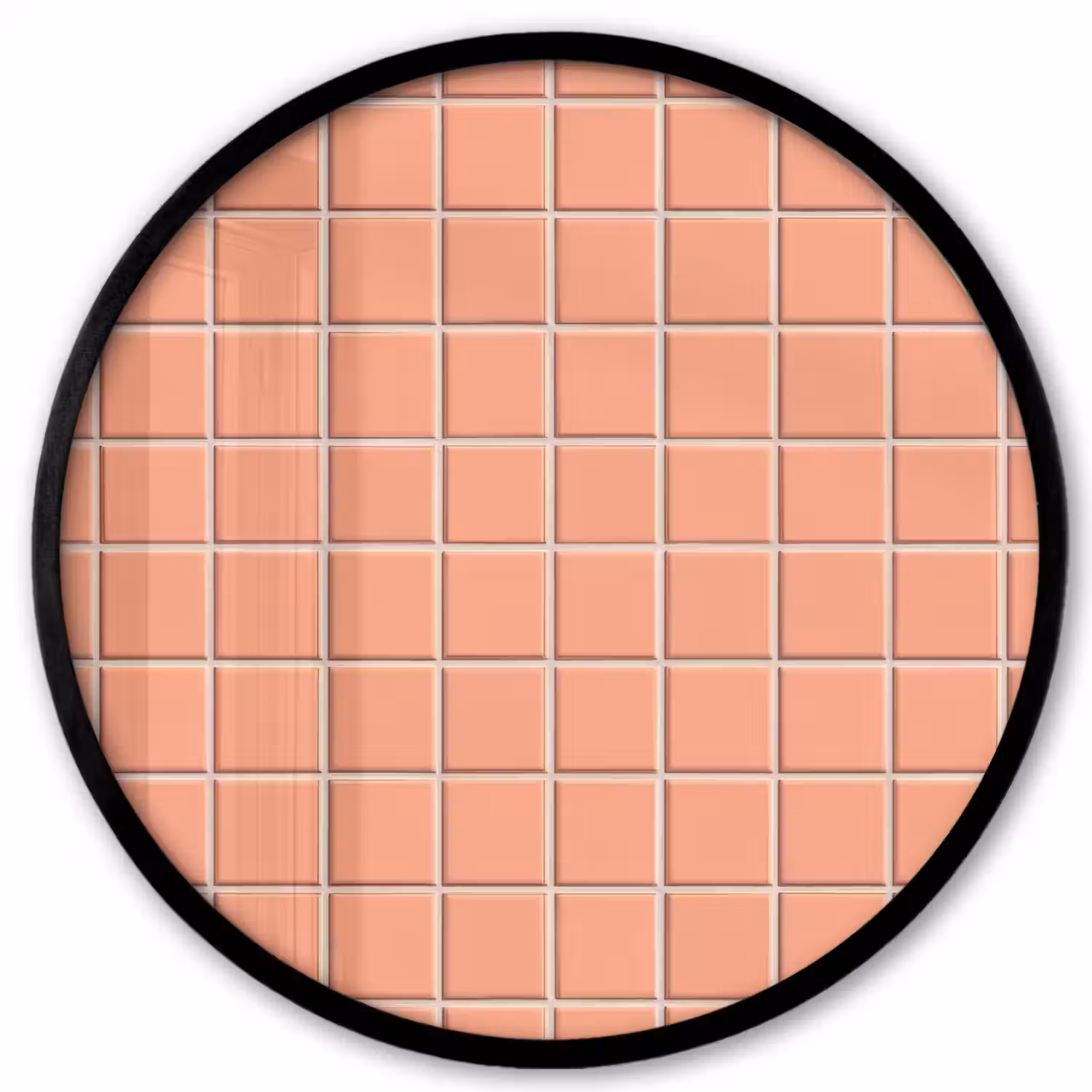 Patroon - Tegels - Perzik Fotolijst rond zonder passe partout klein 856 -3d