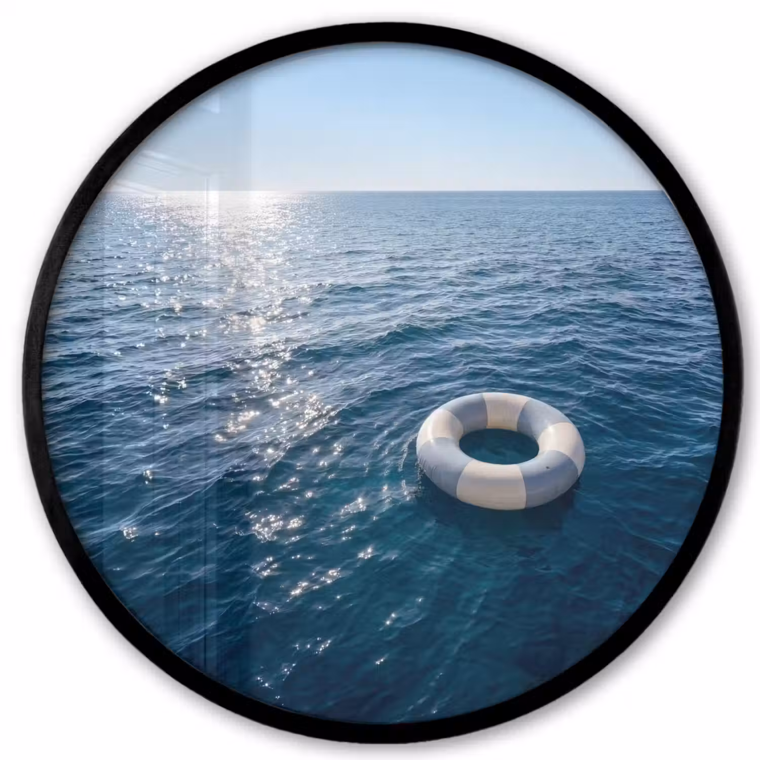 Oceaan - Zwemband - Horizon Fotolijst rond zonder passe partout klein -3d