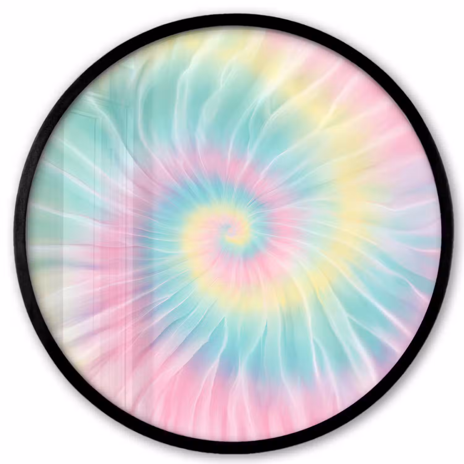 Pasteltinten - Tie dye - Roze Fotolijst rond zonder passe partout klein -3d