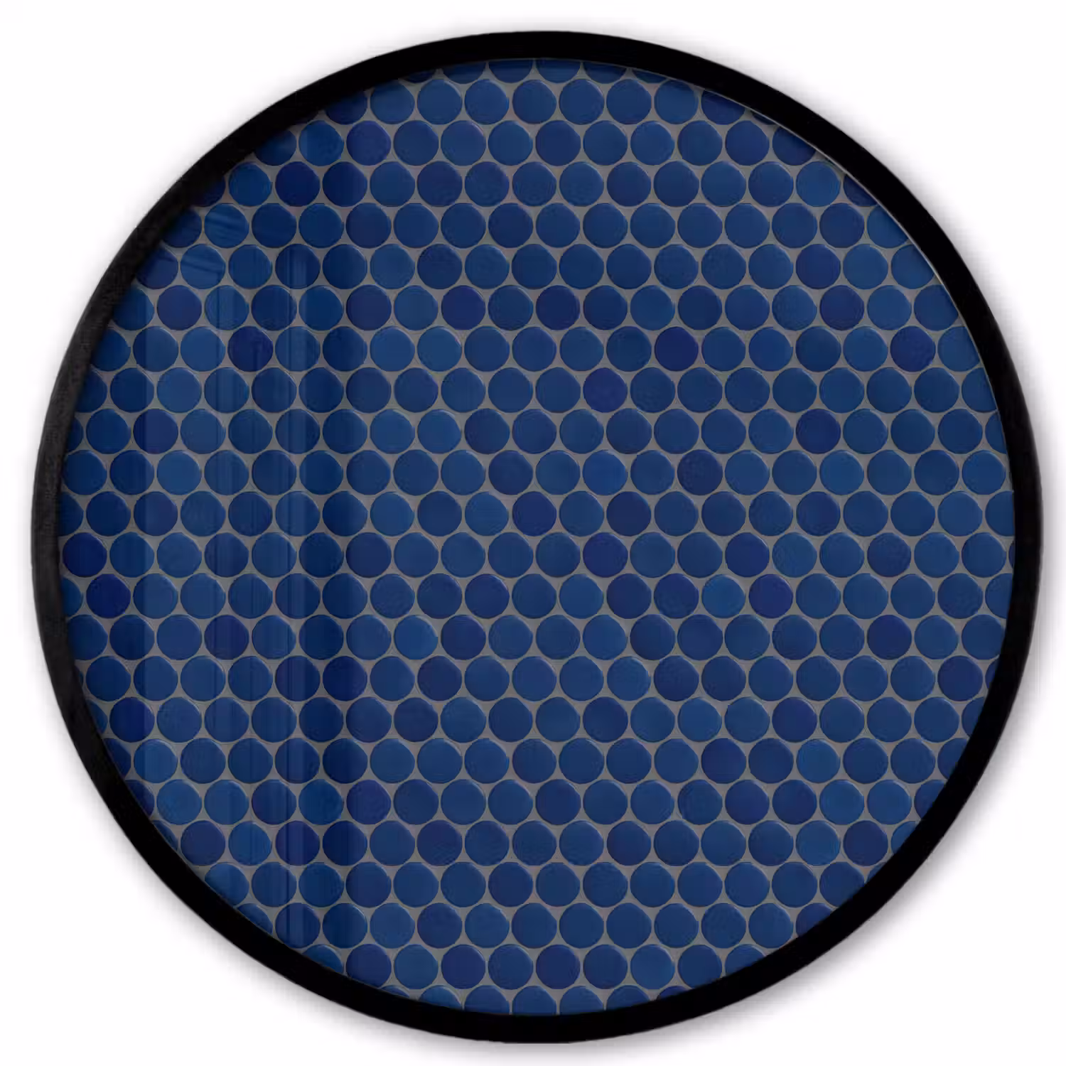 Penny - Mozaïek - Donkerblauw Fotolijst rond zonder passe partout klein 856 -3d
