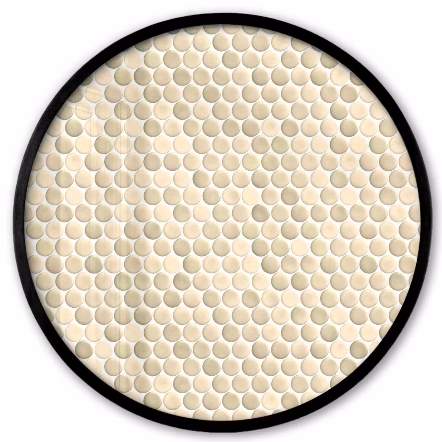 Penny - Mozaïek - Zand Fotolijst rond zonder passe partout klein 856 -3d