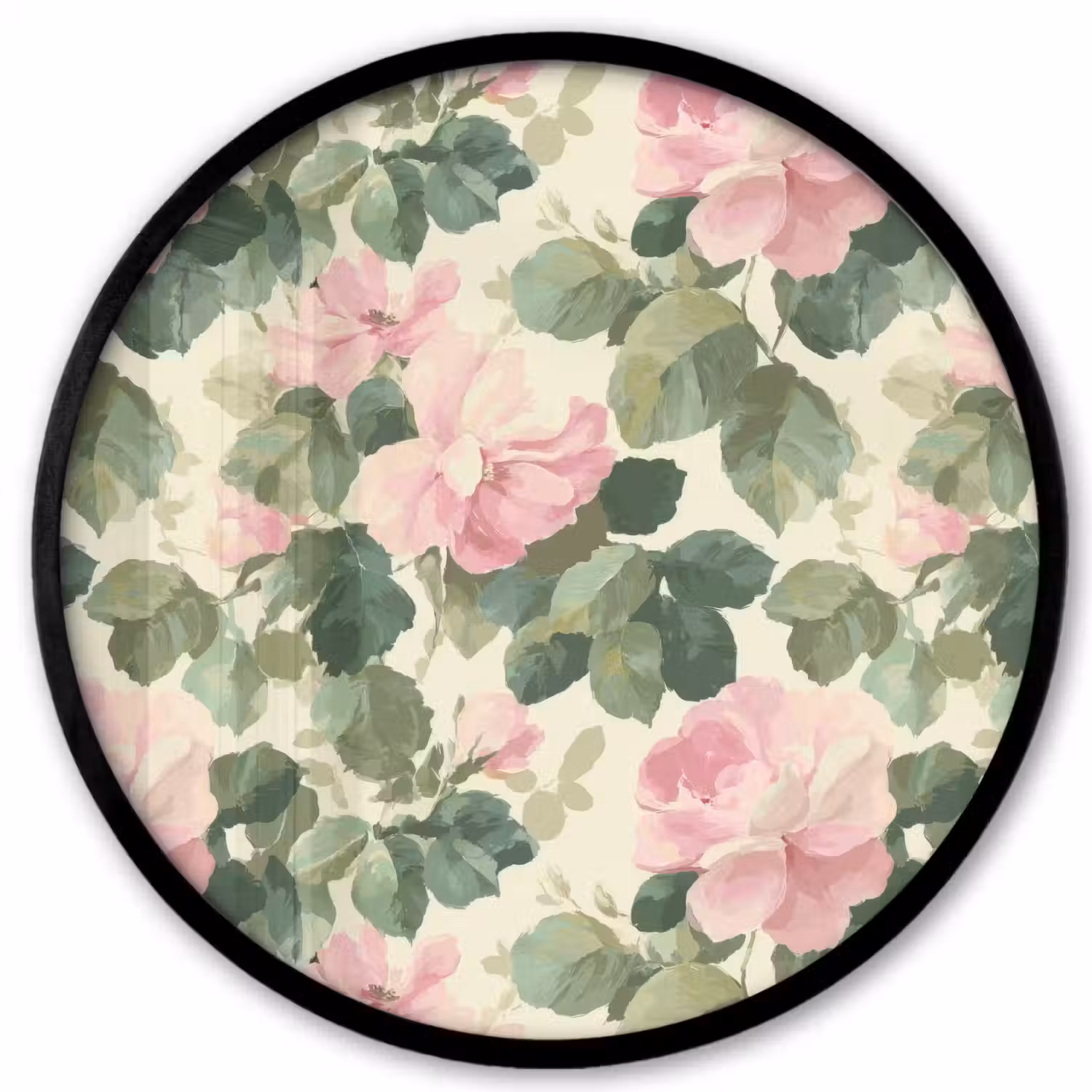 Rozen - Botanisch - Roze Fotolijst rond zonder passe partout klein 856 -3d