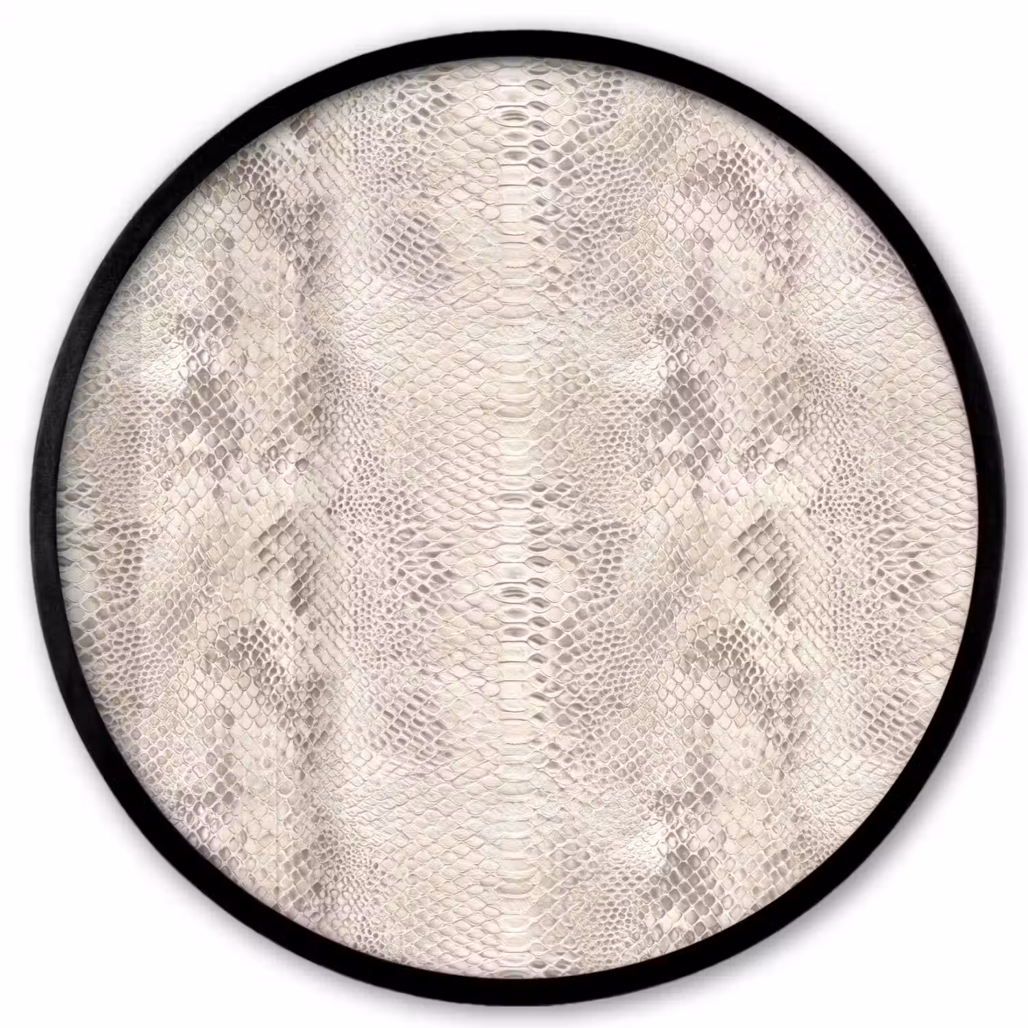 Slang - Patroon - Beige Fotolijst rond zonder passe partout klein 856 -3d