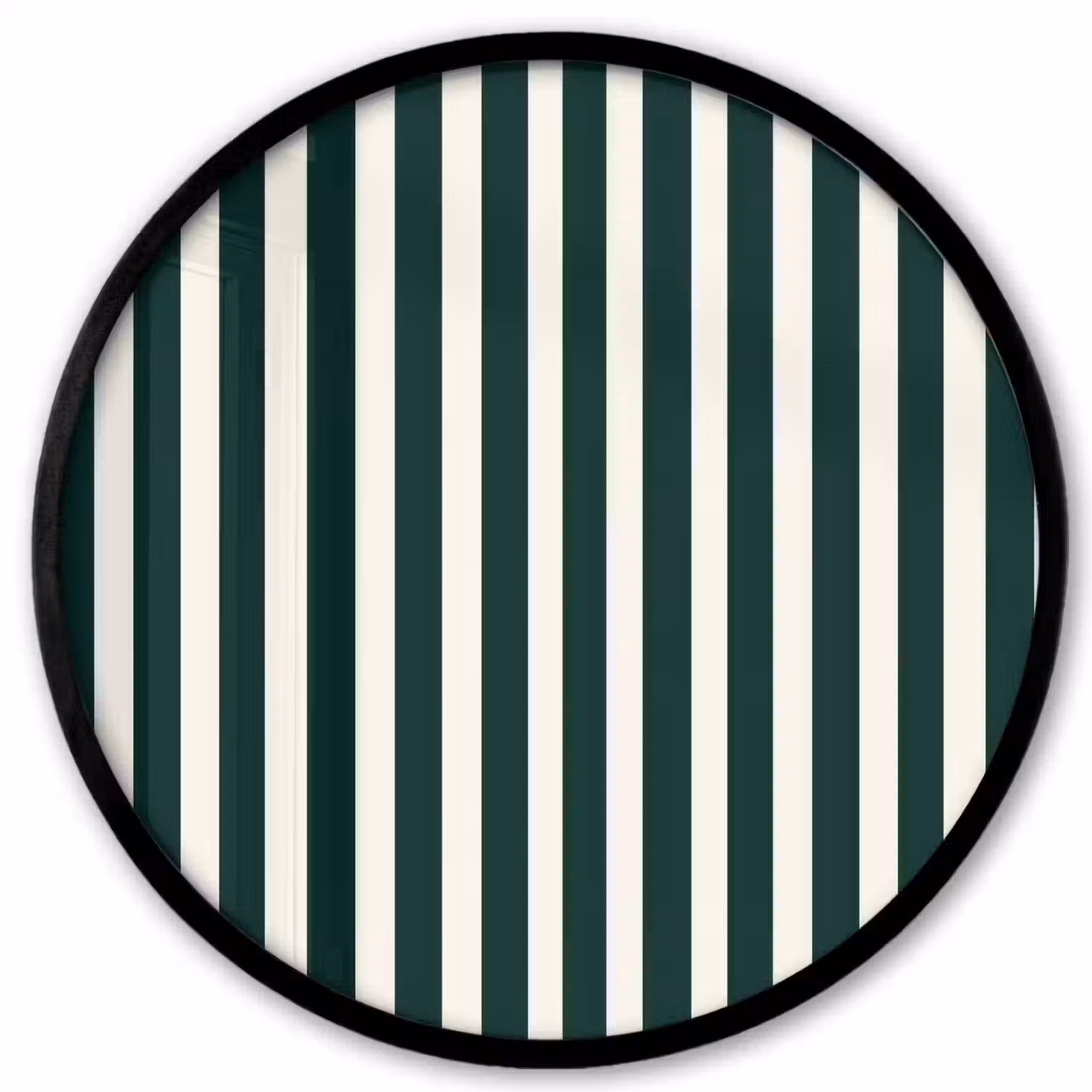Strepen - Klassiek - Groen Fotolijst rond zonder passe partout klein 856 -3d