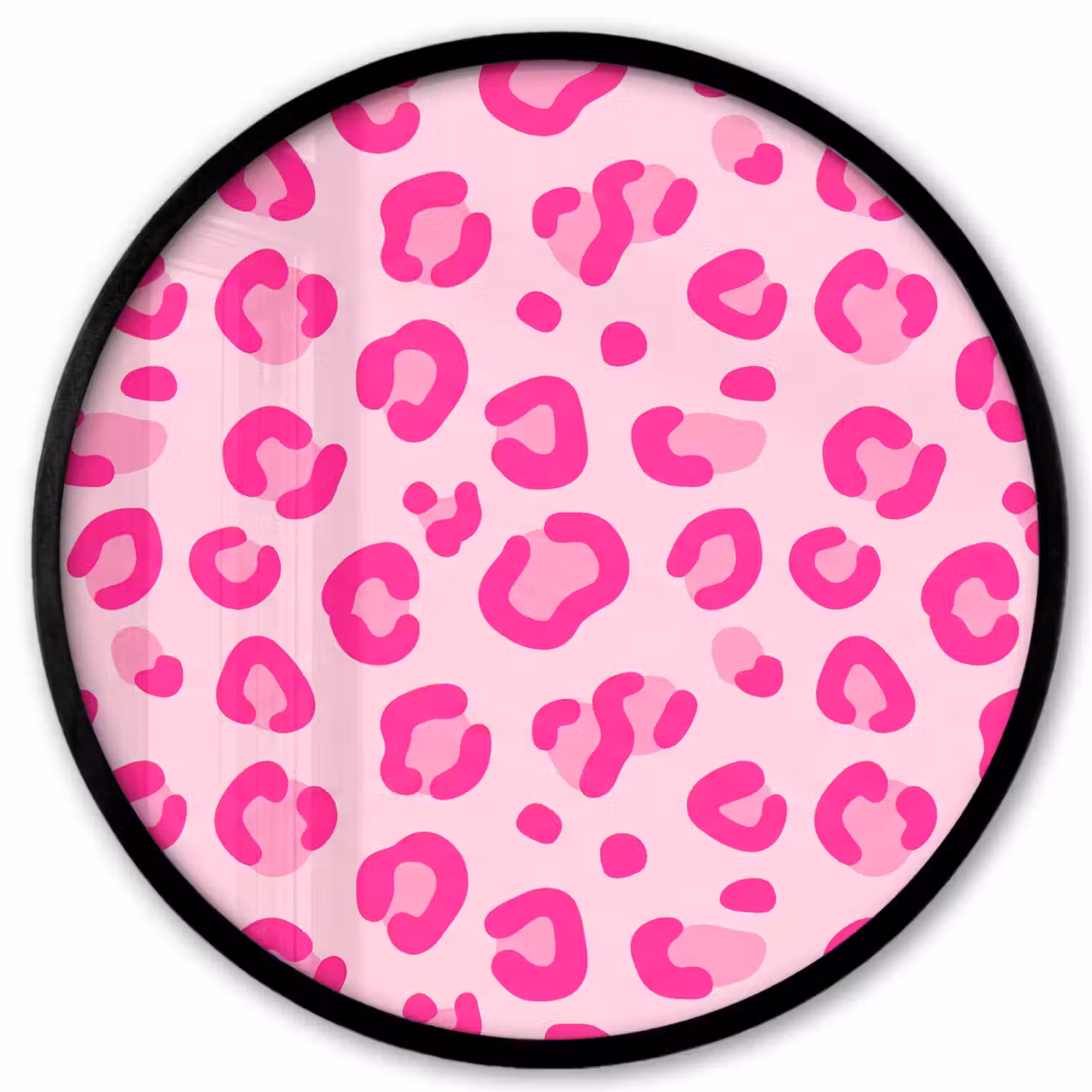 Dierenprint - Patroon - Abstract - Modern - Roze Fotolijst rond zonder passe partout klein -3d