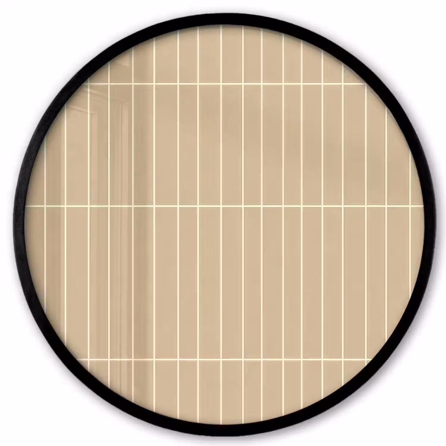 Verticaal - Wandtegel - Zand - Beige Fotolijst rond zonder passe partout klein 856 -3d