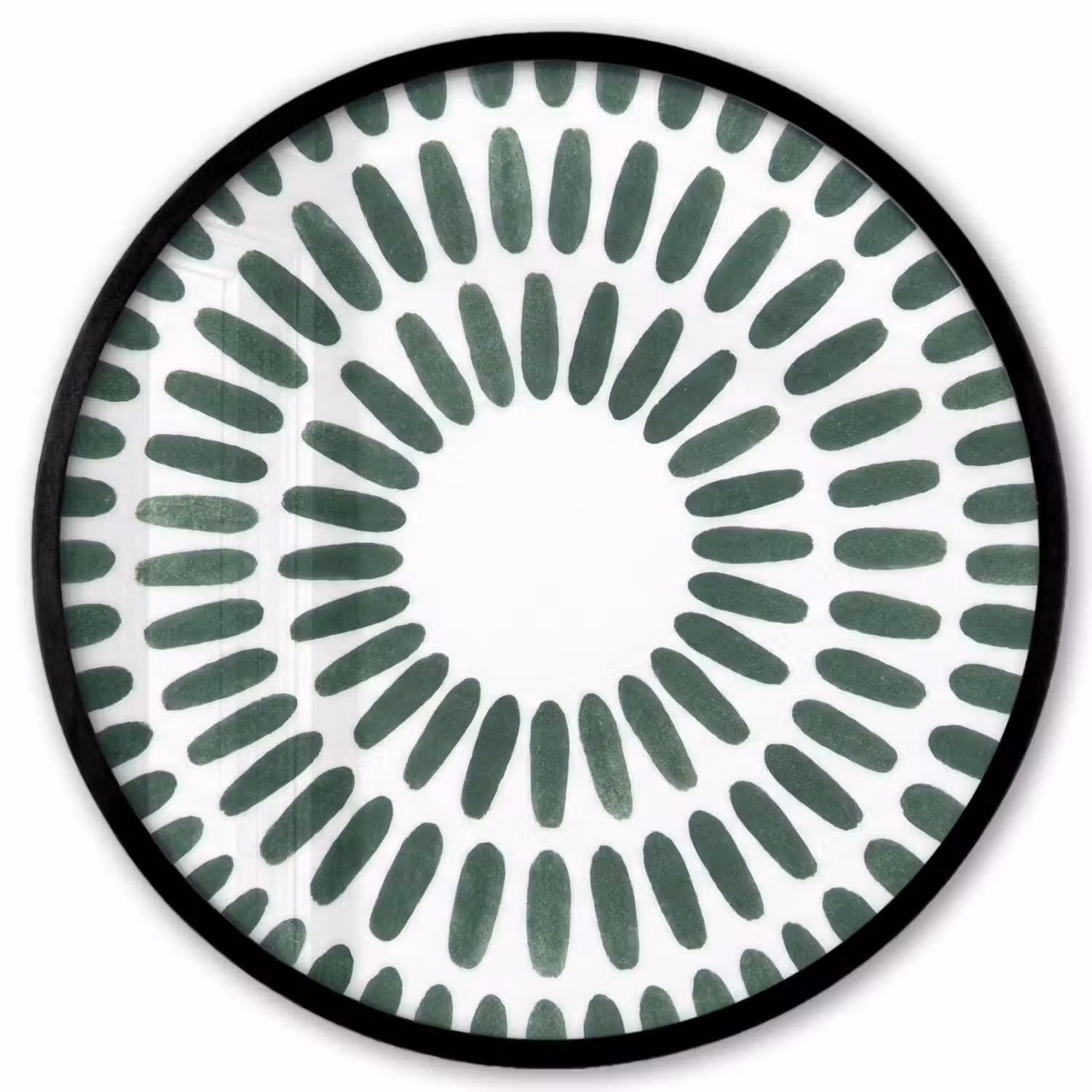 Abstract - Cirkel - Patroon - Modern - Groen Fotolijst rond zonder passe partout klein -3d