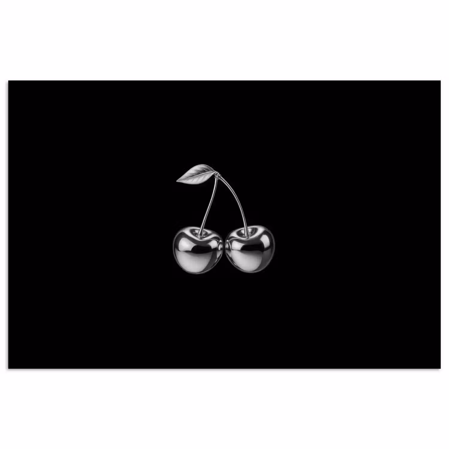 Kers - Luxueus - Metallic poster papier klein -3d