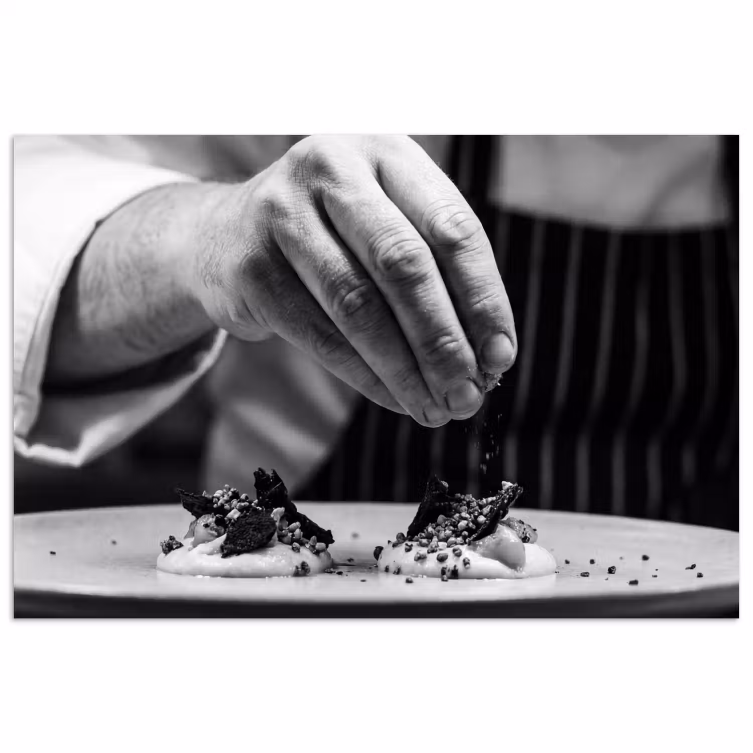 Chef - Garnering - Gerecht poster papier klein -3d
