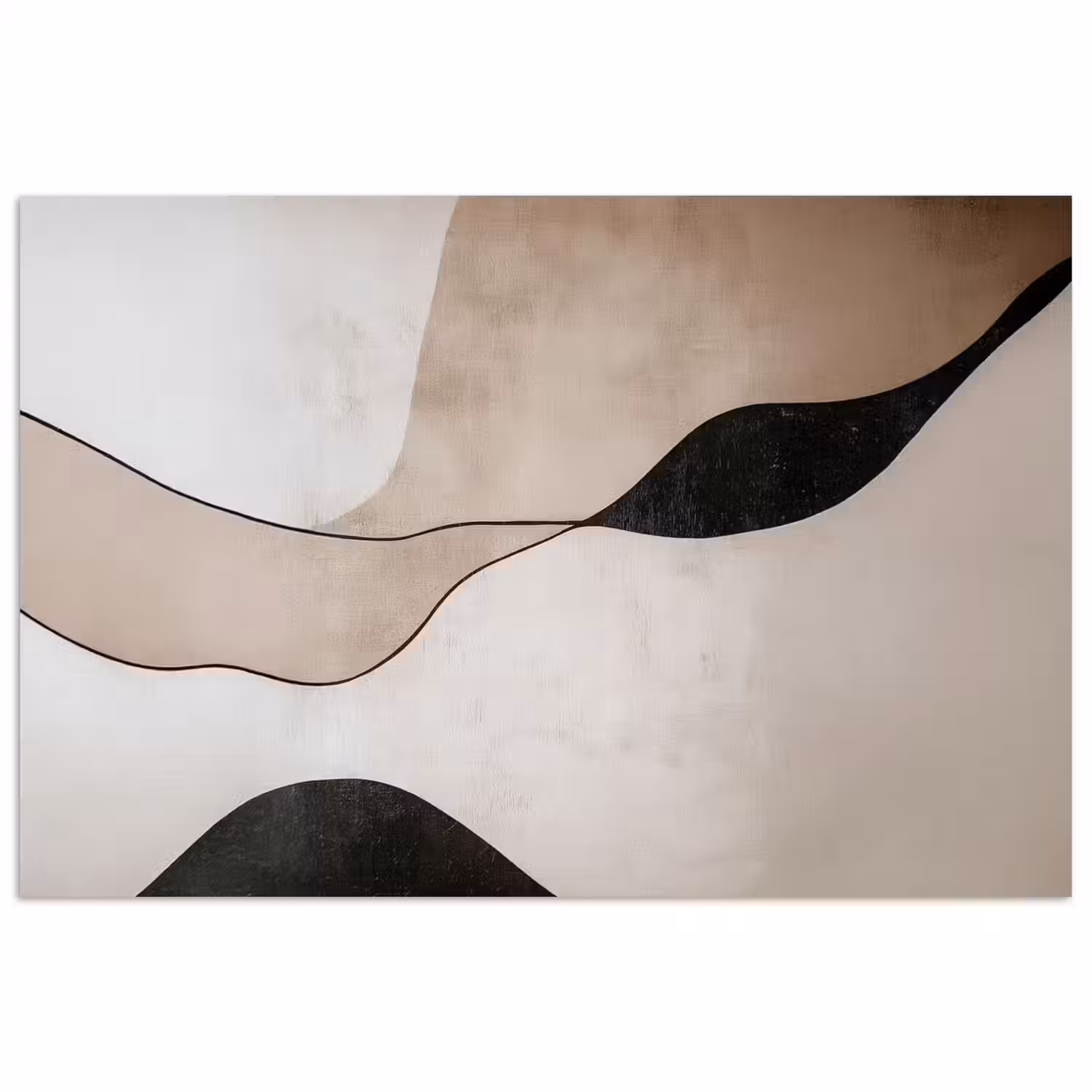 Contourlijnen - Abstracte landschap poster papier klein -3d
