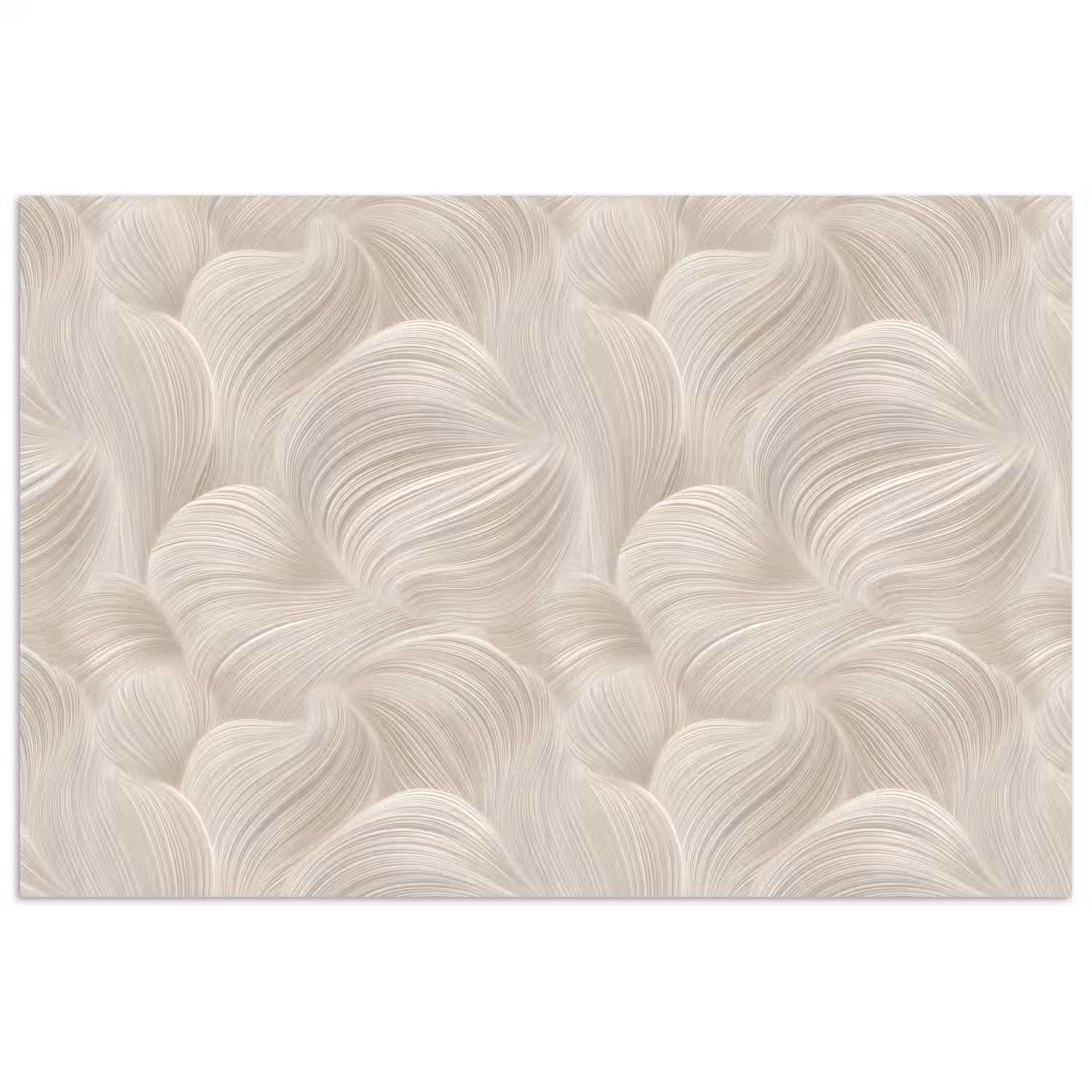 Lijnen - Waaier - Beige poster papier klein 62 -3d