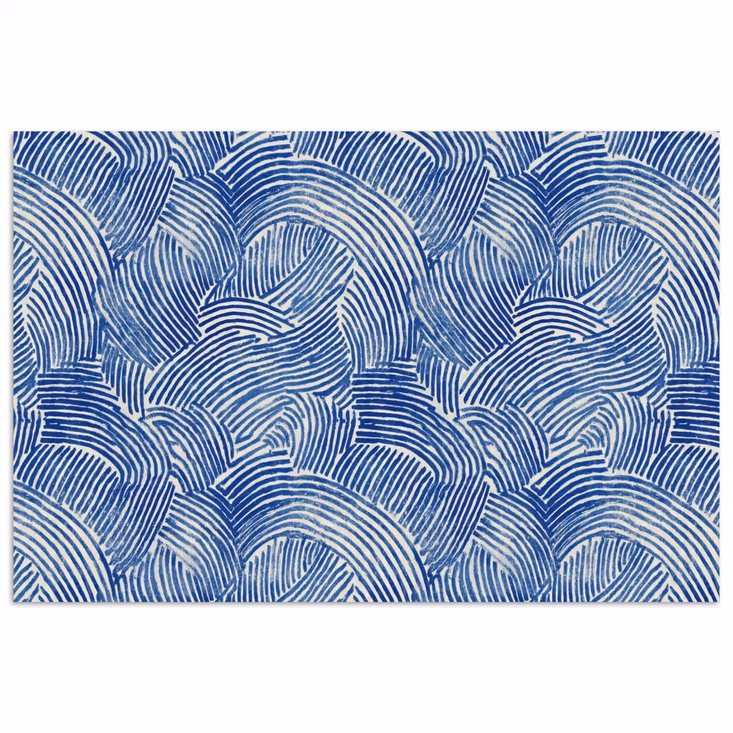 Modern - Abstract - Blauw poster papier klein 62 -3d