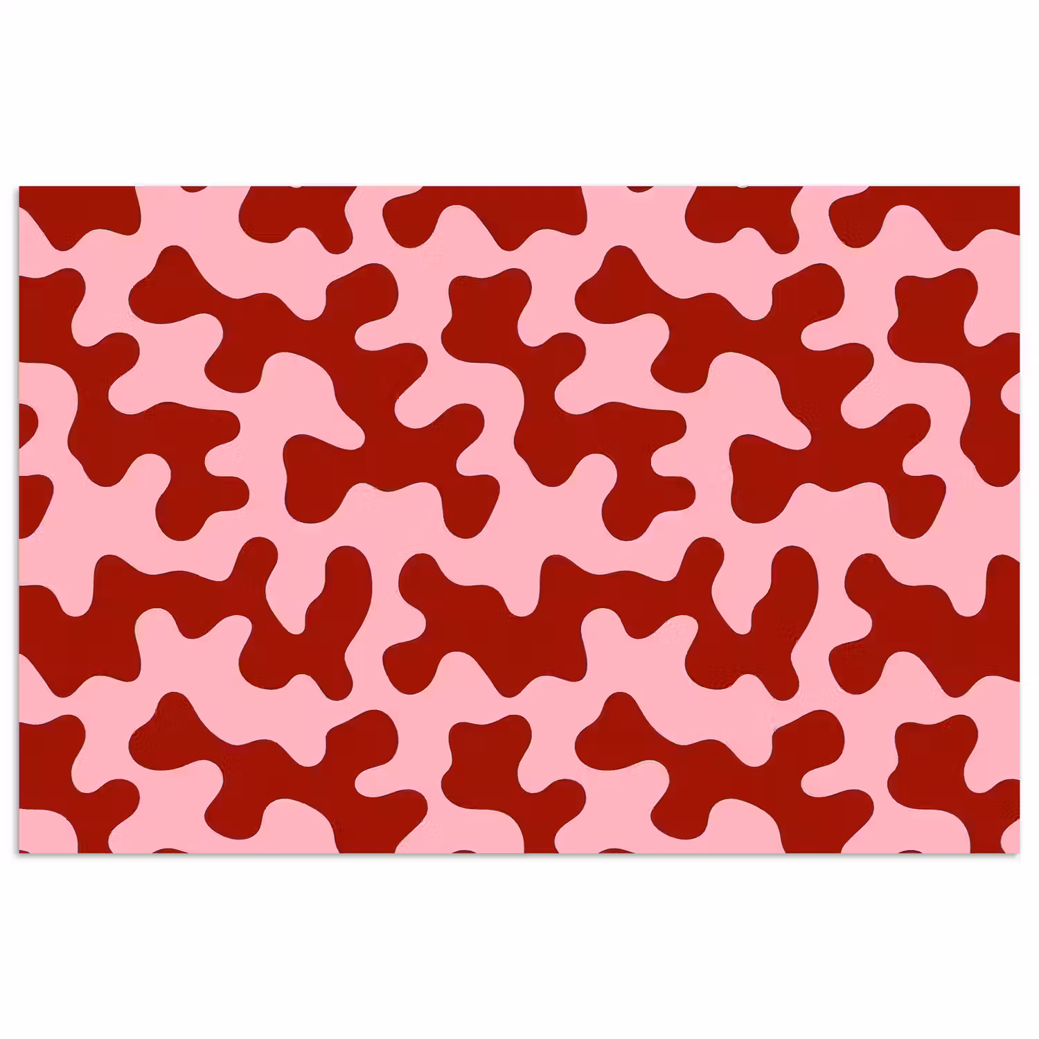 Modern - Abstract - Rood poster papier klein 62 -3d