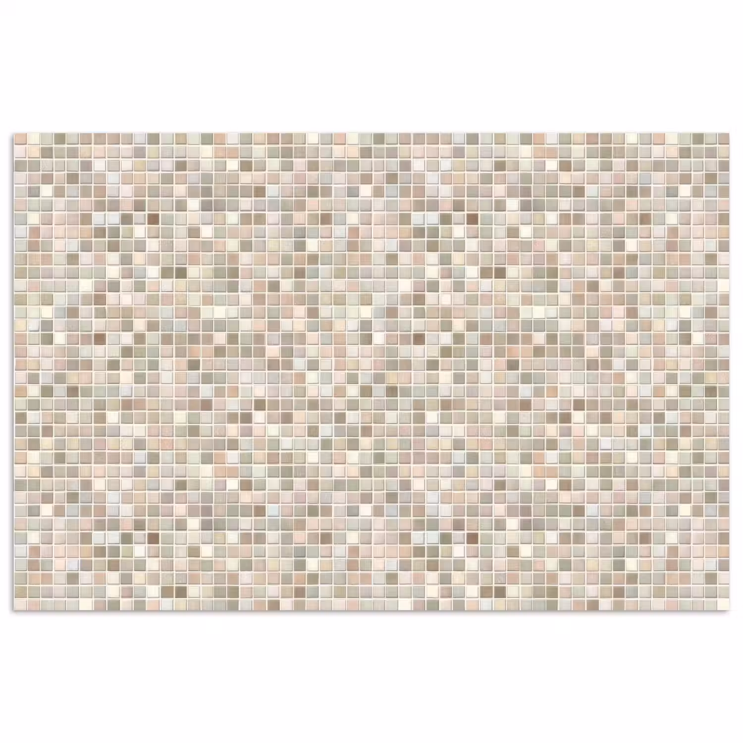 Mozaïek - Patroon- Taupe poster papier klein 62 -3d
