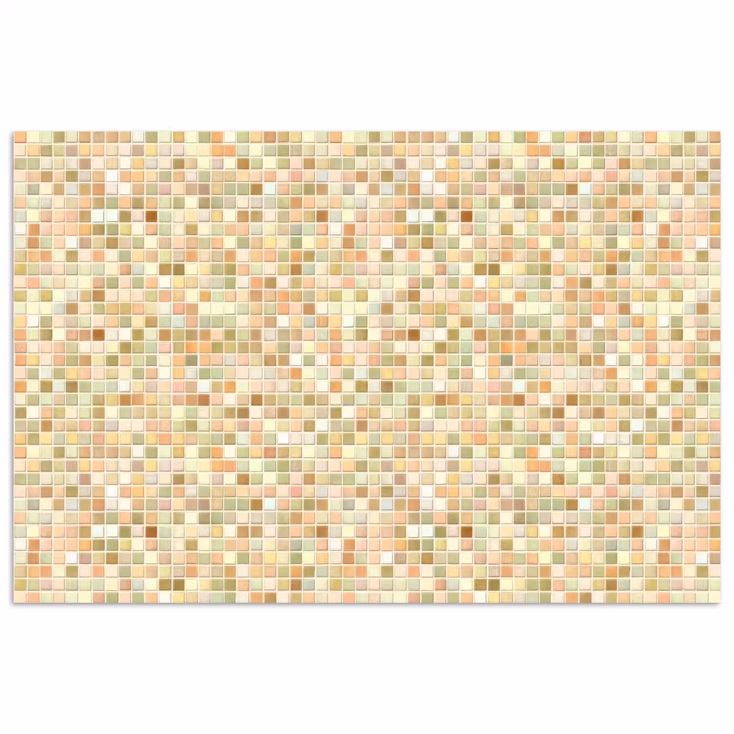 Mozaïek - Patroon - Terracotta poster papier klein 62 -3d