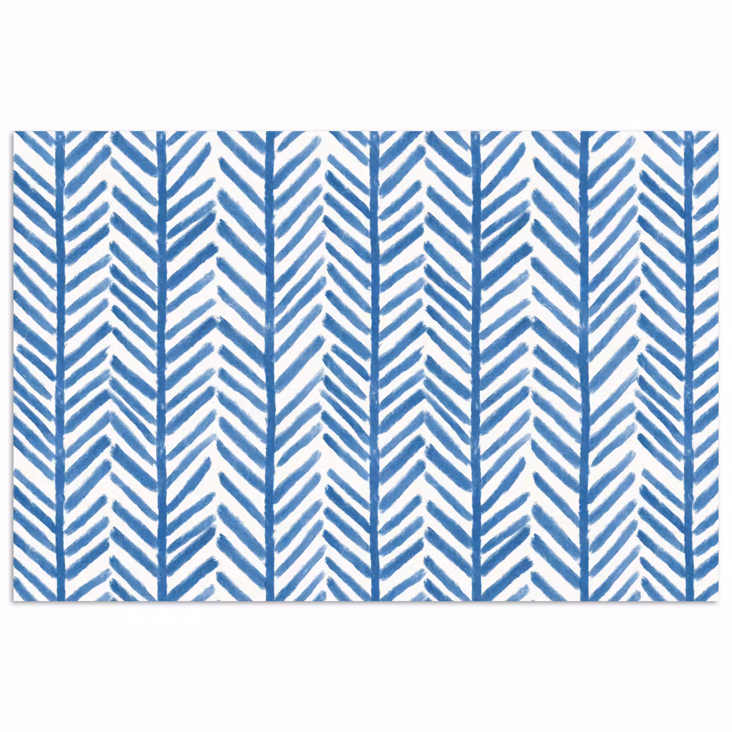 Patroon - Streep - Blauw poster papier klein 62 -3d