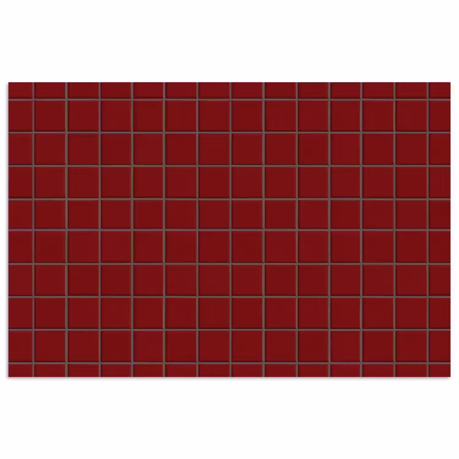 Patroon - Tegels - Burgundy poster papier klein 62 -3d