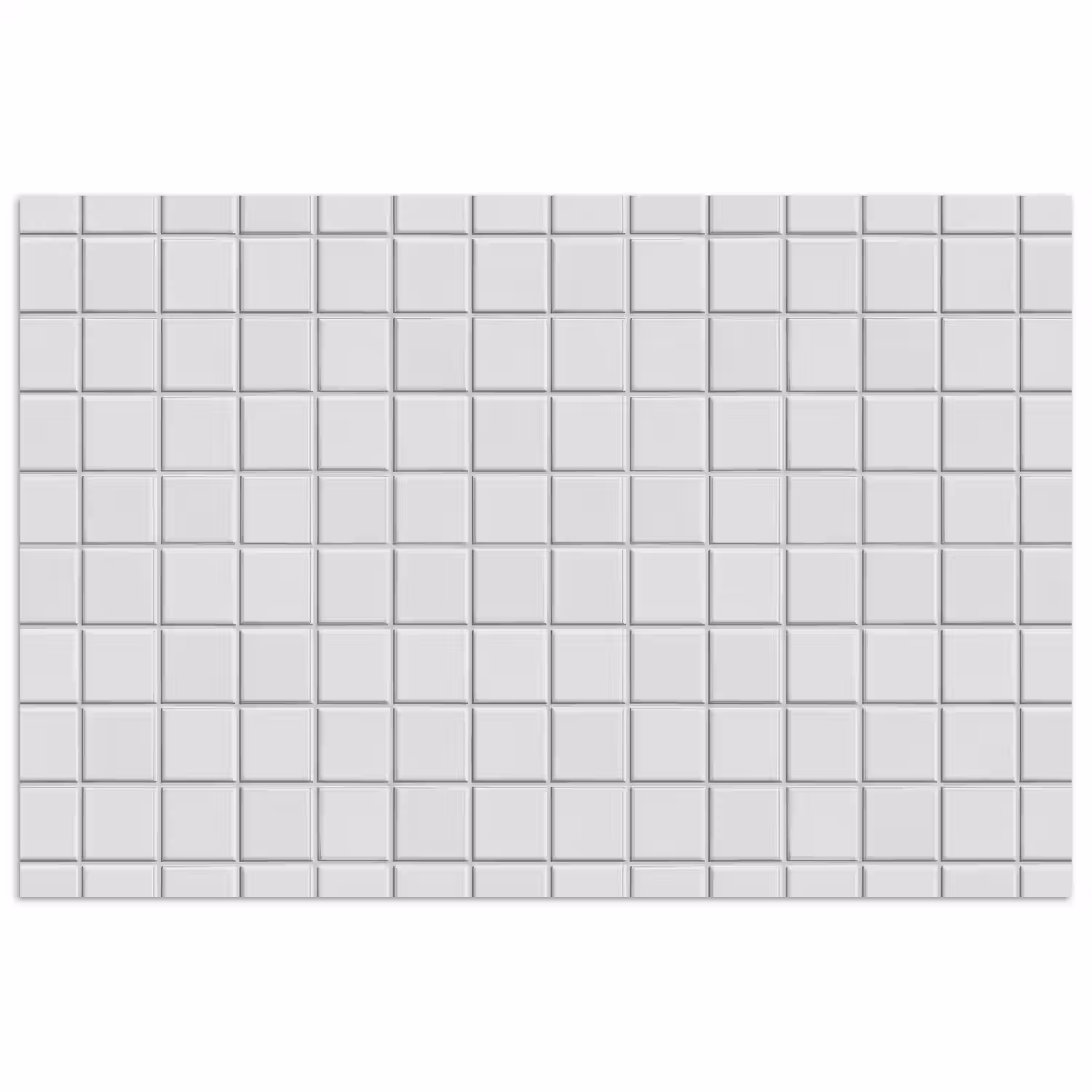 Patroon - Tegels - Grijs - Wit poster papier klein 62 -3d