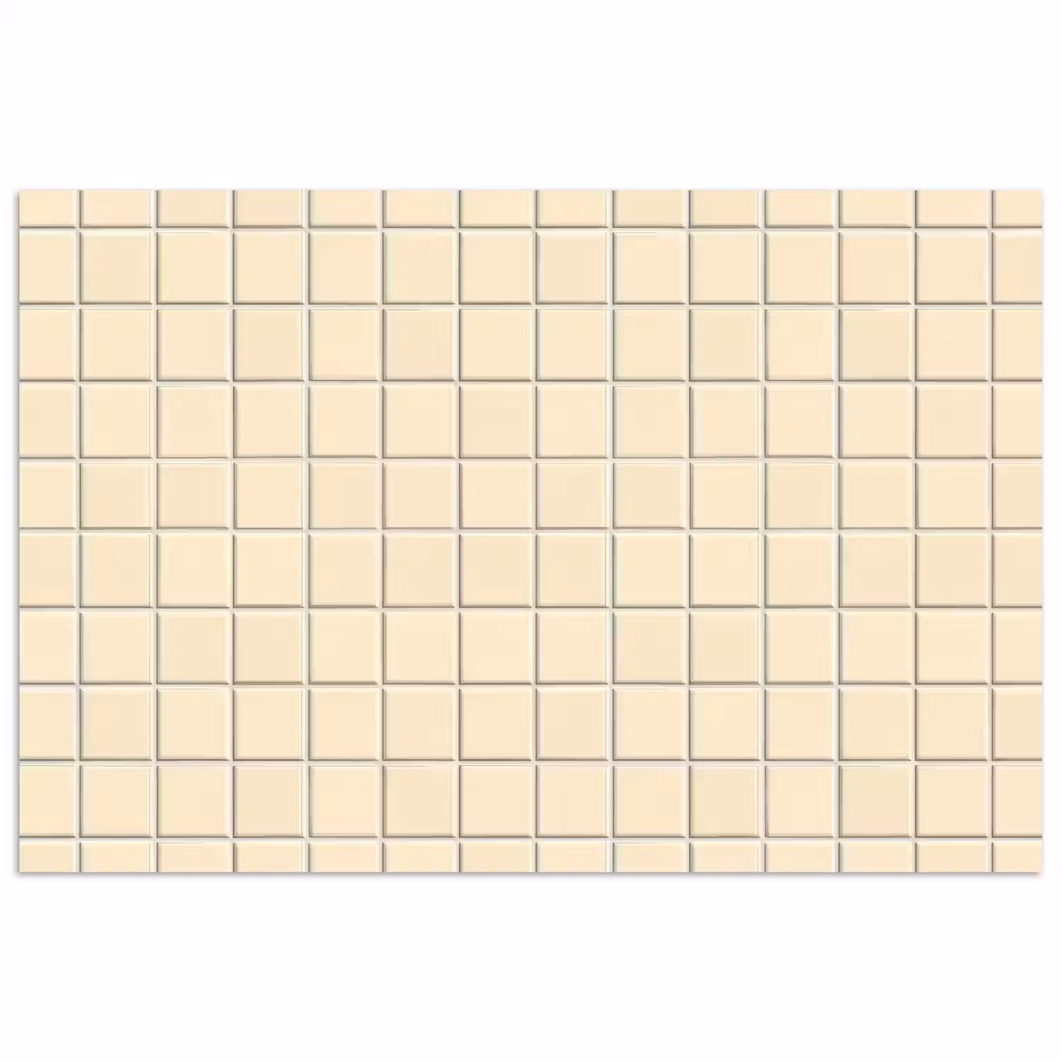 Patroon - Tegels - Gebroken - Wit poster papier klein 62 -3d