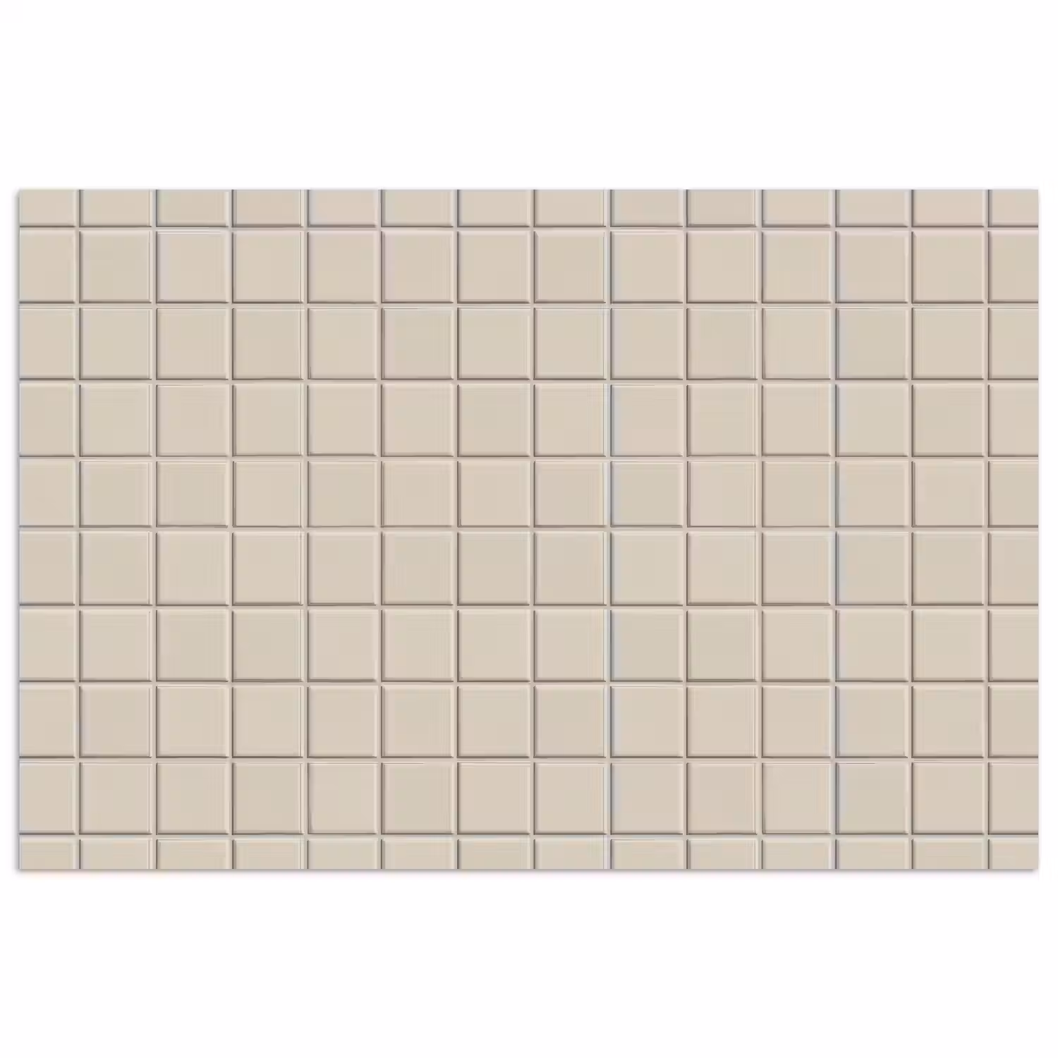 Patroon - Tegels - Taupe poster papier klein 62 -3d