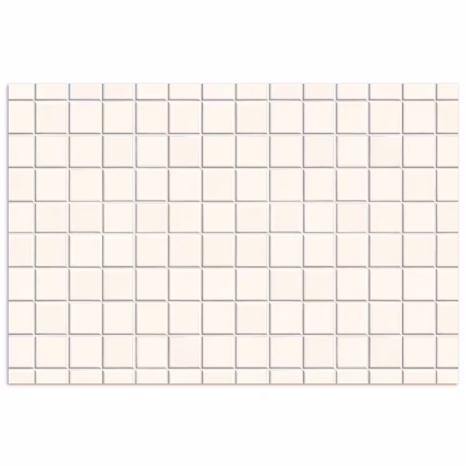 Patroon - Tegels - Wit poster papier klein 62 -3d