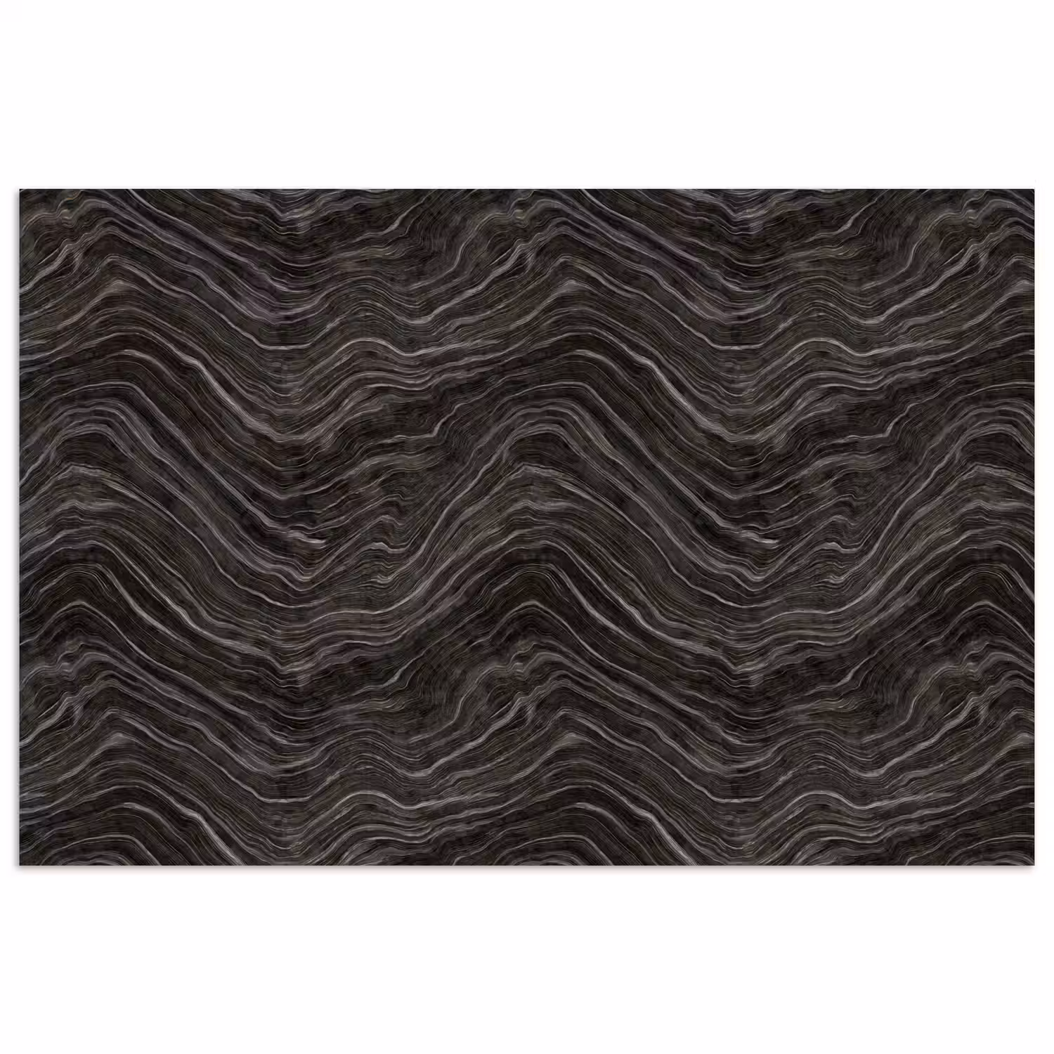 Patroon - Contrast - Antraciet poster papier klein 62 -3d
