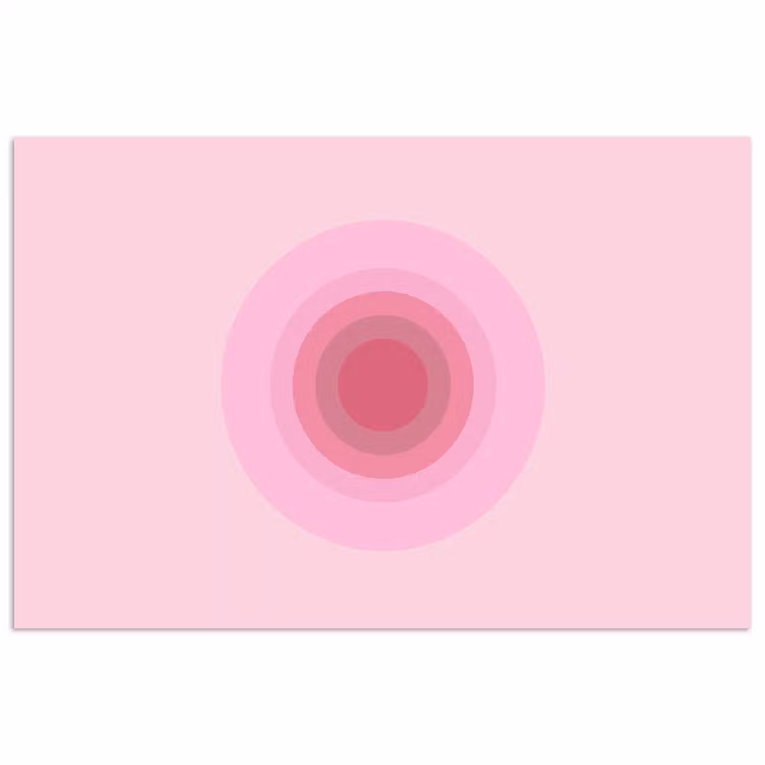 Patroon - Cirkels - Abstract - Roze - Modern poster papier klein -3d