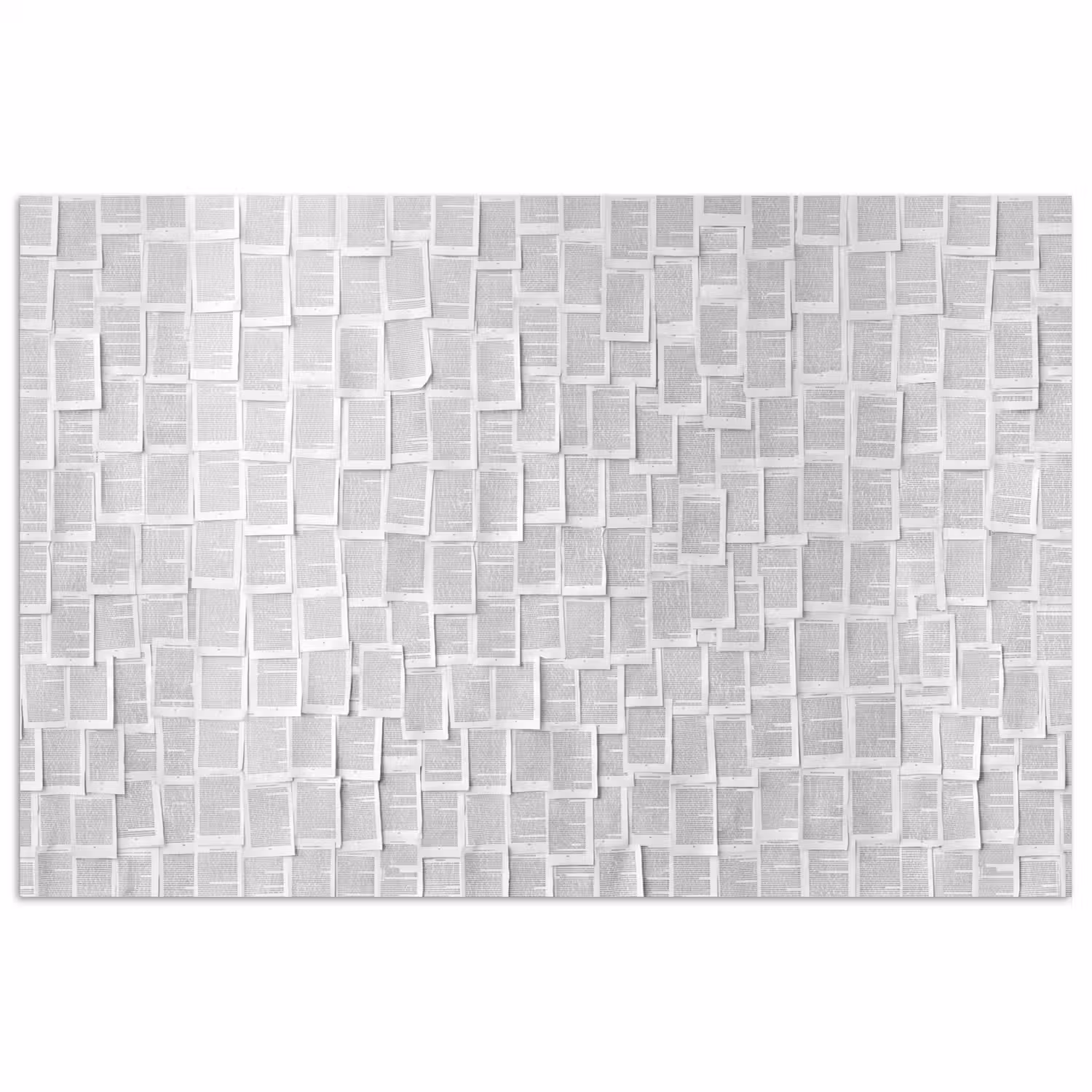 Papier - Overlappend - Textuur - Modern - Wit poster papier klein -3d