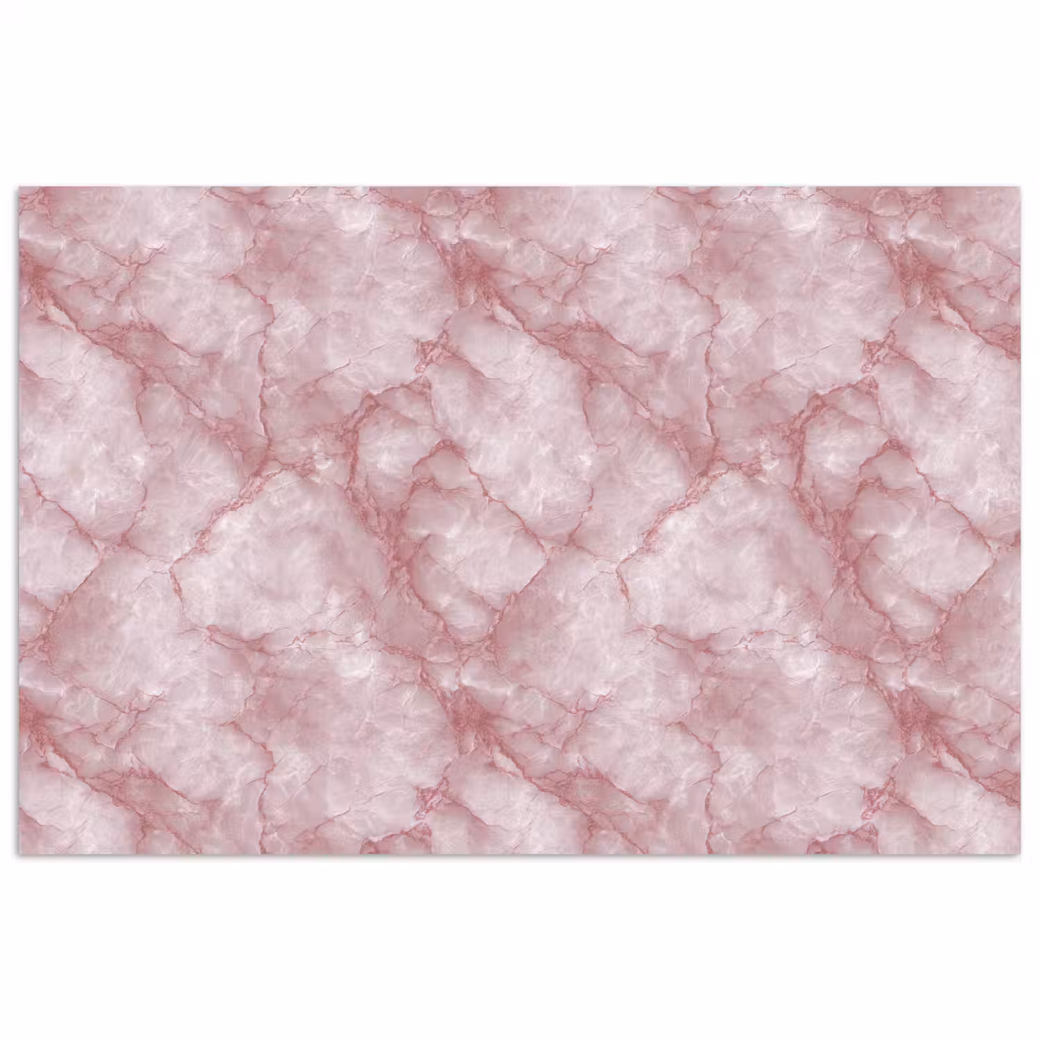 Roze - Kwartsmarmer - Aders poster papier klein 62 -3d