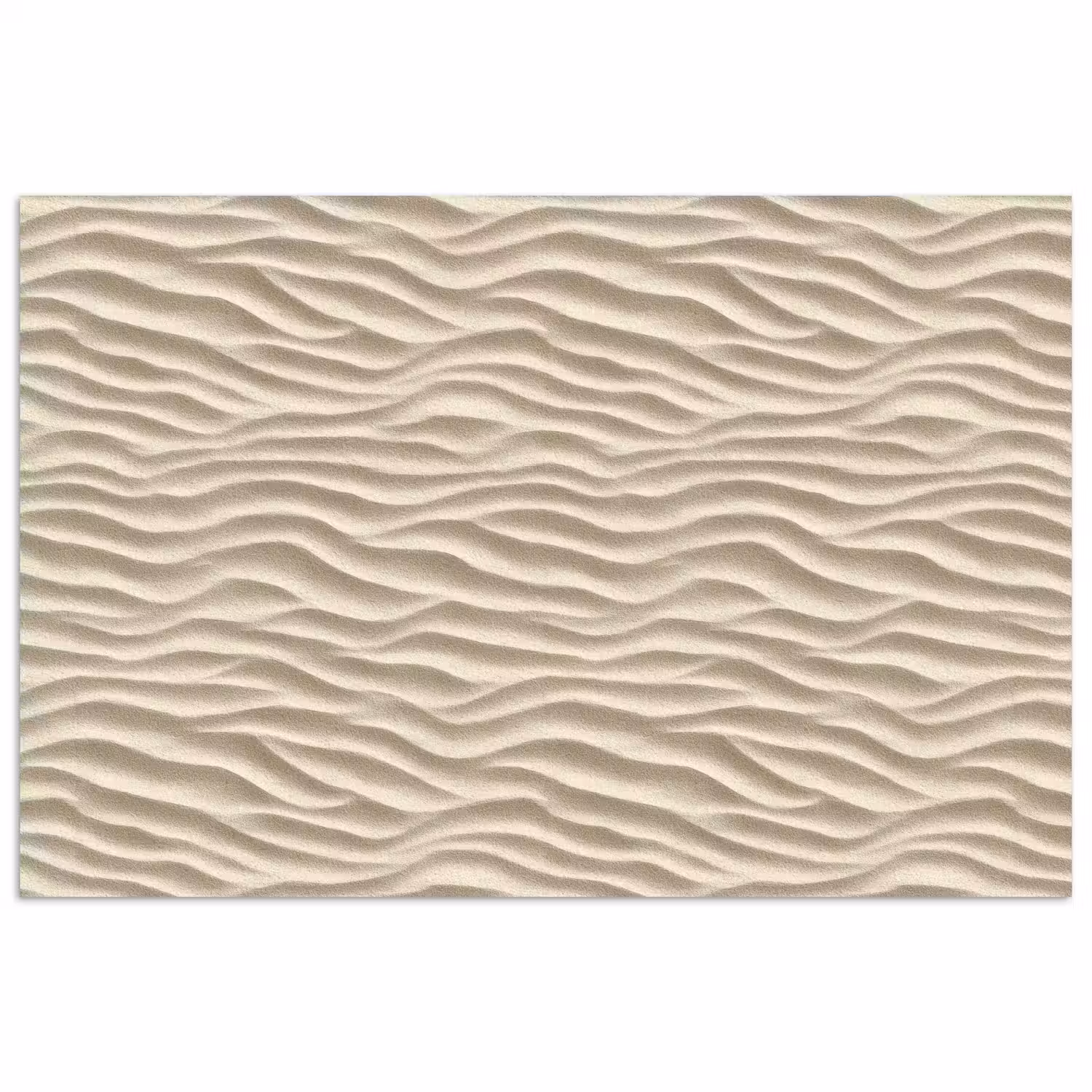 Zand - Golven - Beige poster papier klein 62 -3d