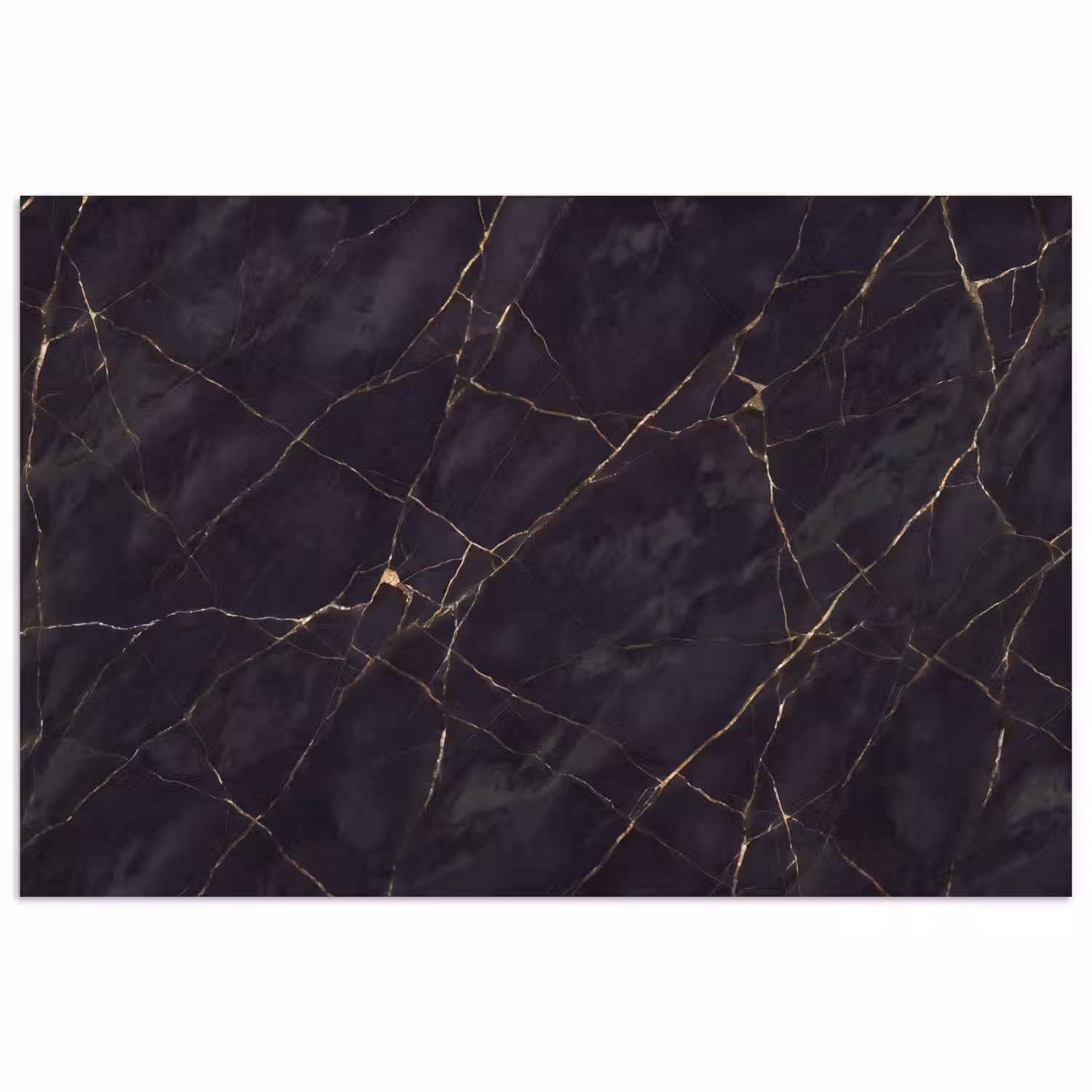 Textuur - Gouden lijnen - Abstract - Modern - Zwart poster papier klein -3d