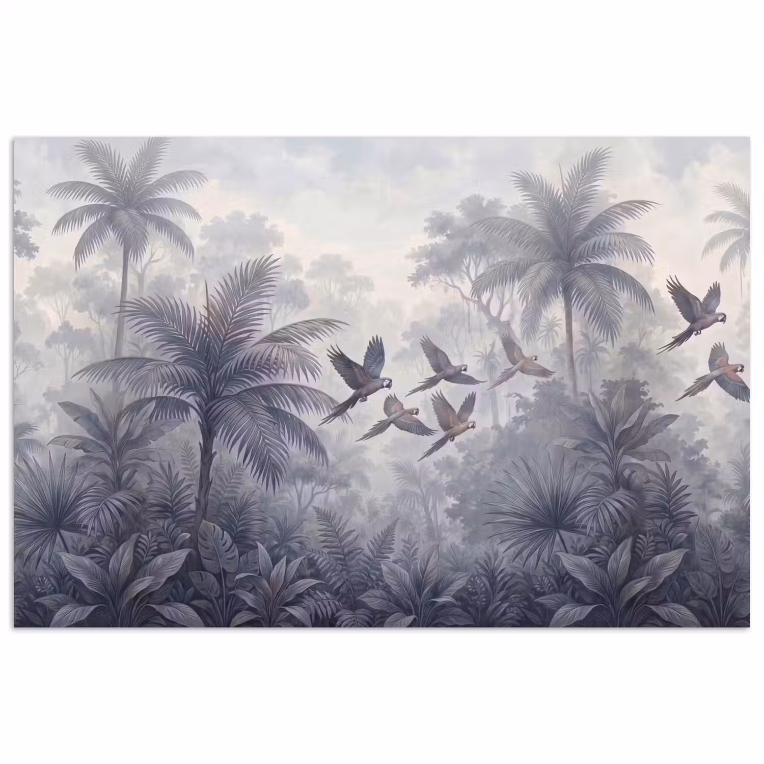 Vogel - Vliegend - Jungle - Vintage - Dieren poster papier klein -3d