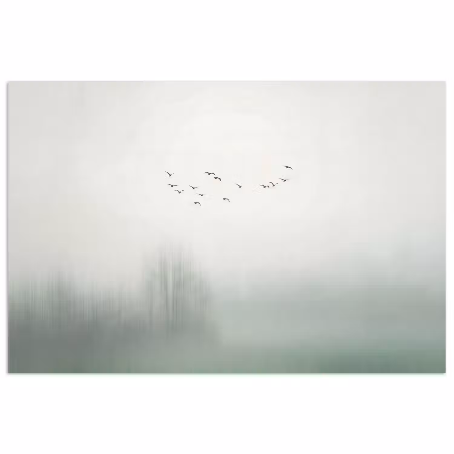 Vogel - Vlucht - Natuur - Minimalistisch poster papier klein -3d