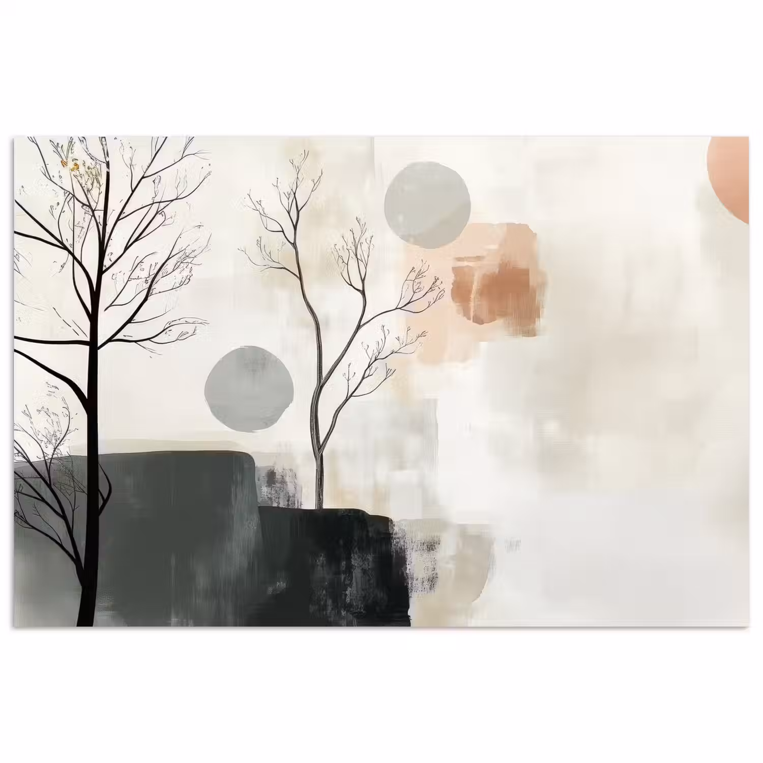 Wabi sabi - Beige - Plant poster papier klein -3d