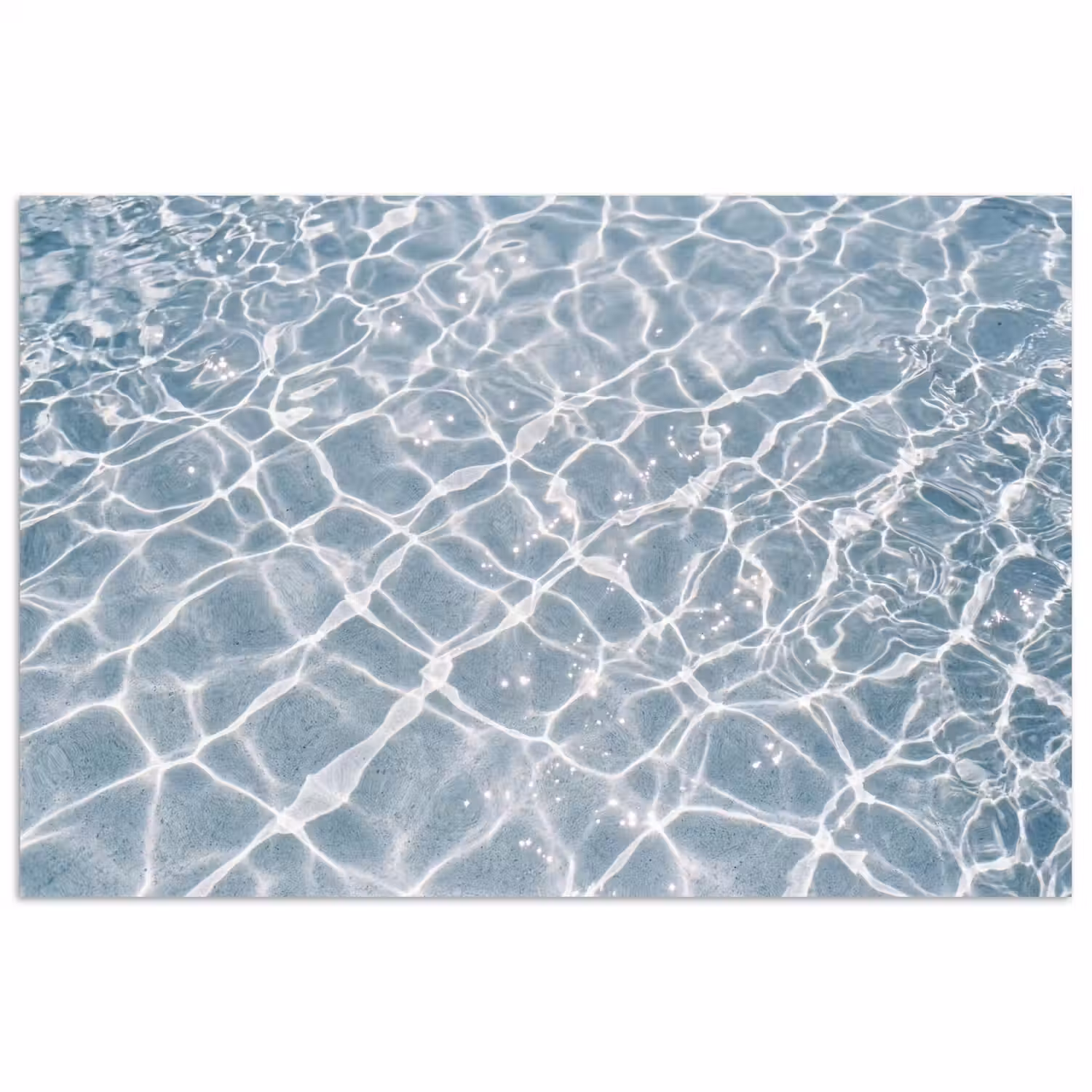 Water - Reflectie - Zonlicht poster papier klein -3d