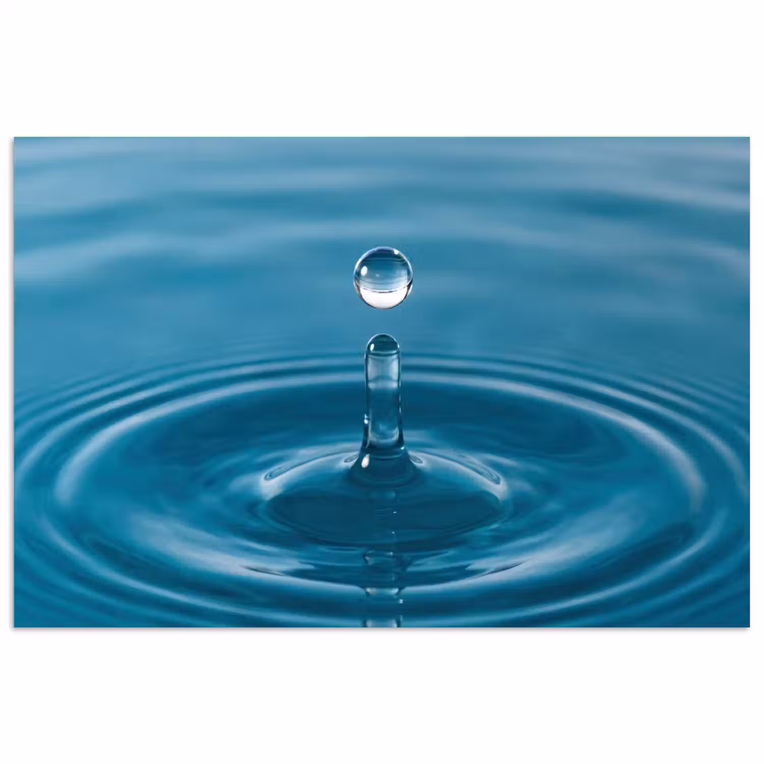 Waterdruppel - Water - Oppervlakte poster papier klein -3d