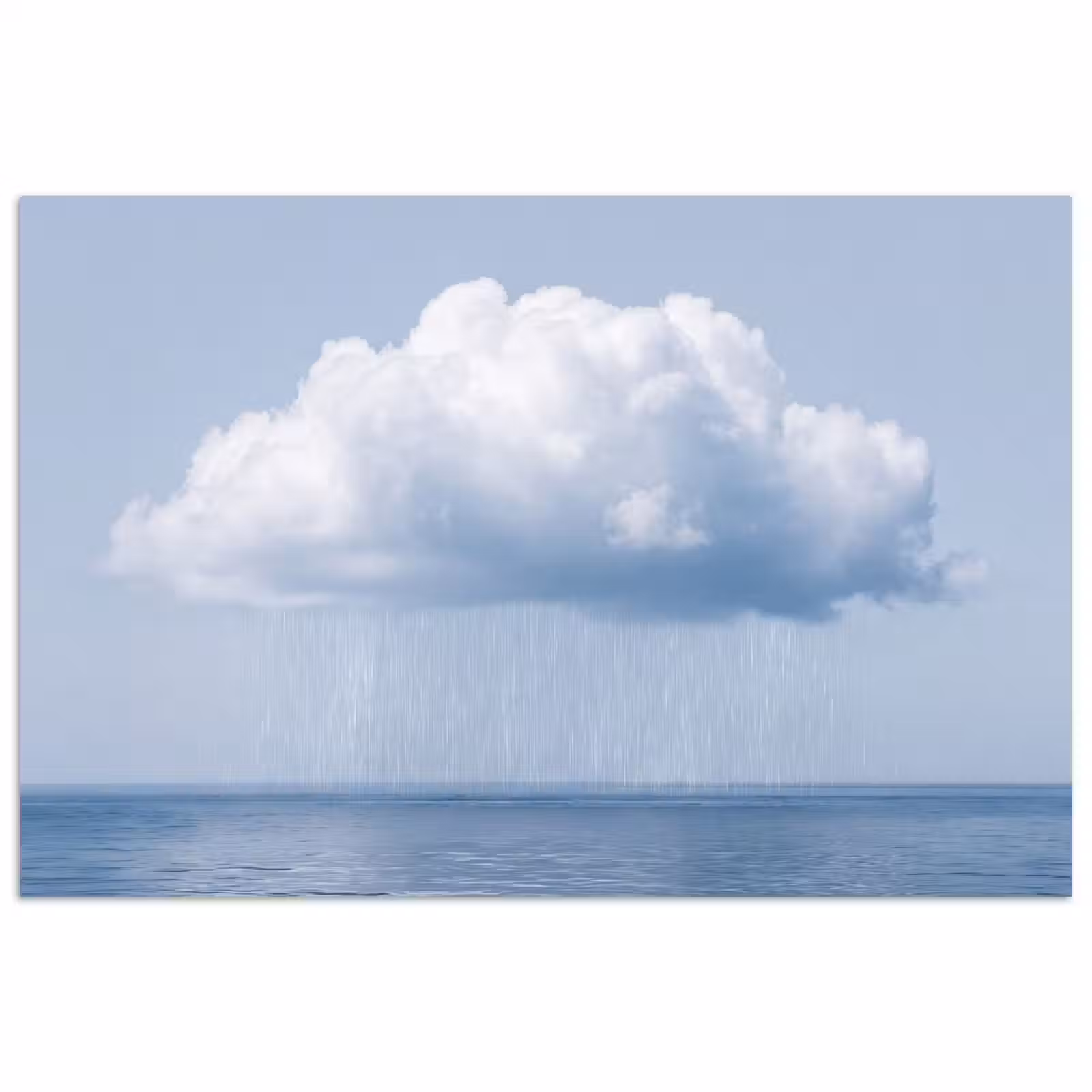 Poster - Wolke – Regen – Natur - Wolk - Regen - Natuur poster papier klein
