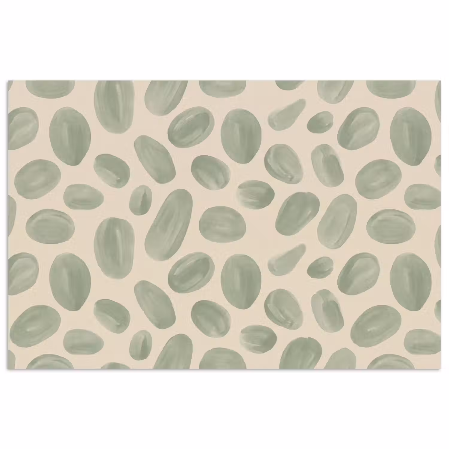 Abstract - Patroon - Organisch - Groen - Modern poster papier klein -3d
