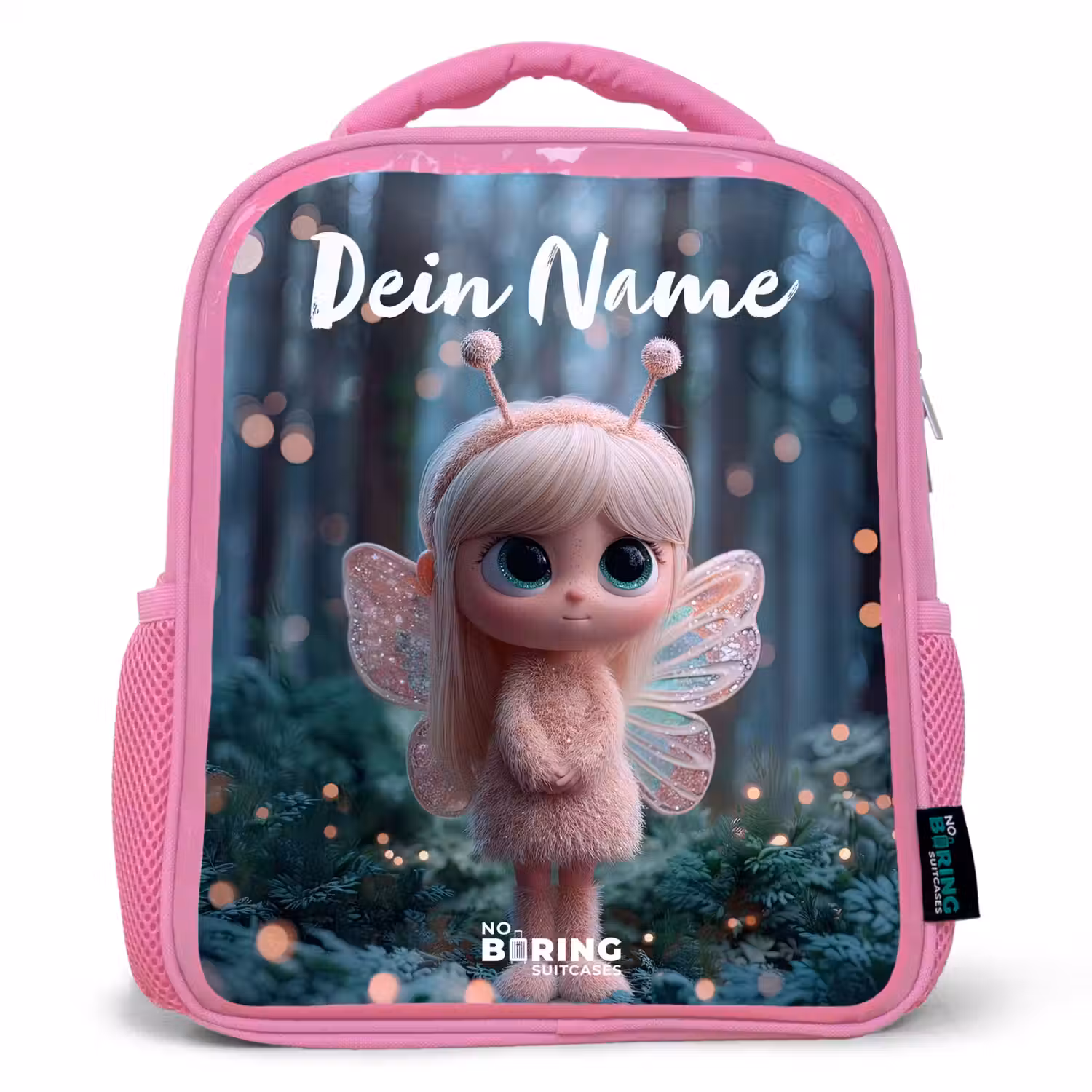Fairy - Bos - Glitters Kinderrugzak - Roze middel -3d