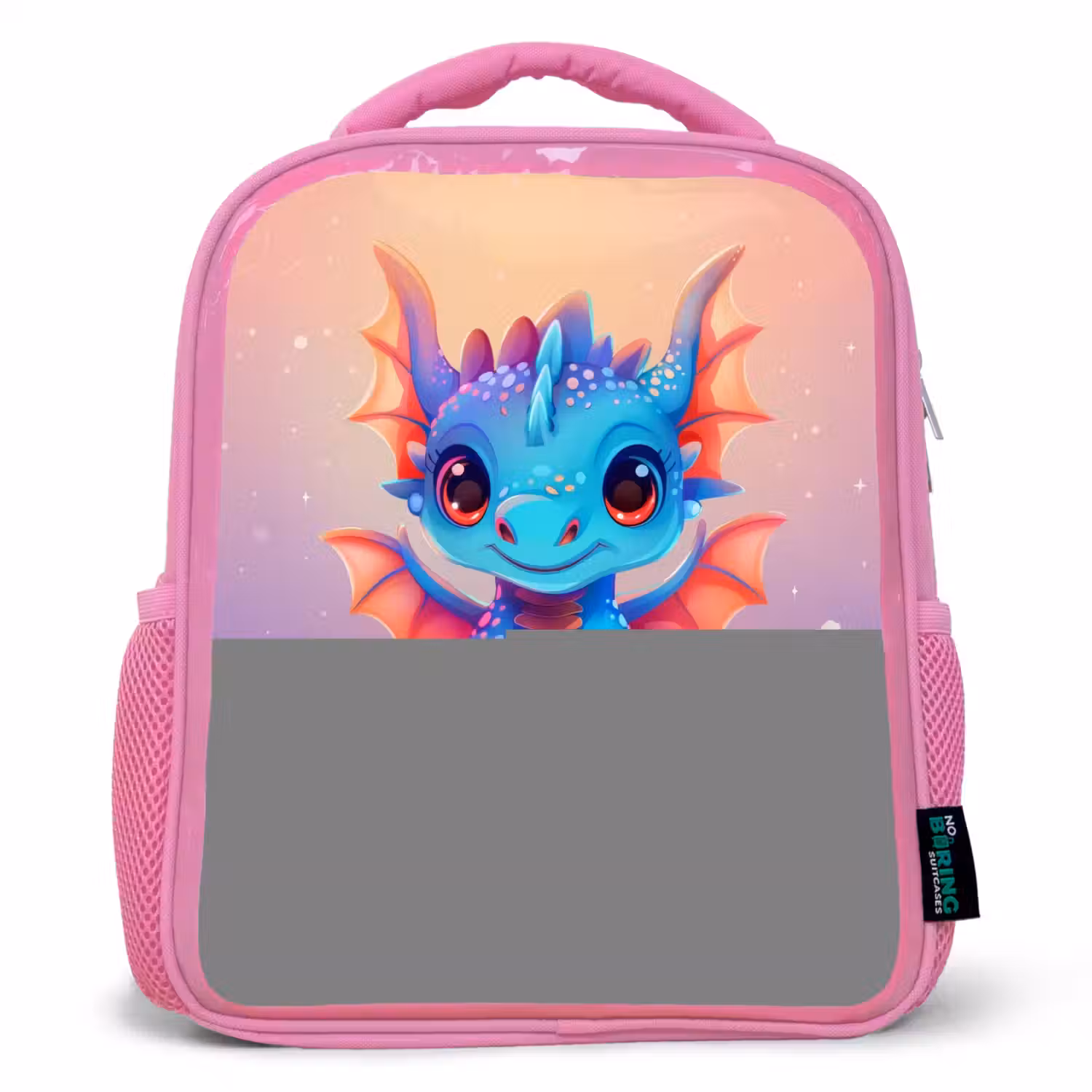 Schattige baby draak Kinderrugzak - Roze middel -3d
