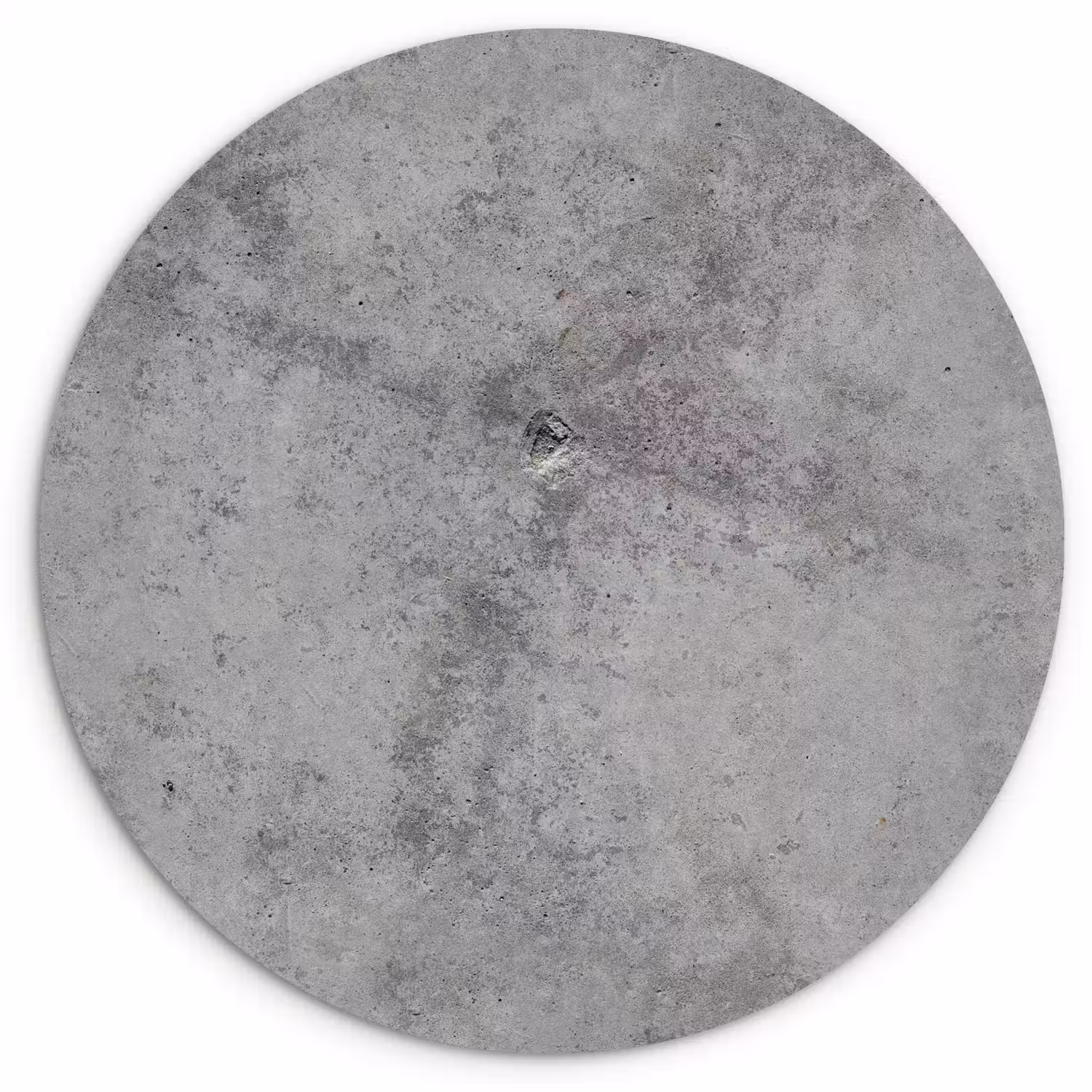 Beton - Grijs - Patronen Wandcirkel kunststof plaat 5mm dik klein 188 -3d
