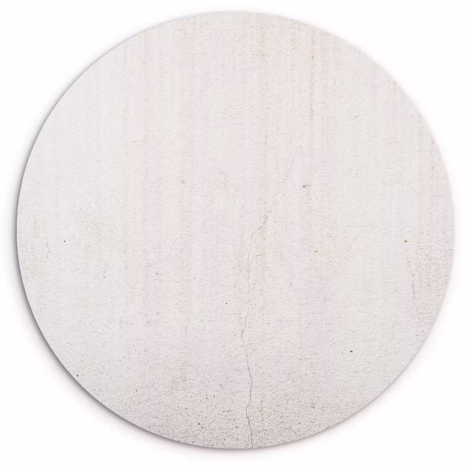 Beton - Muur - Wit Wandcirkel kunststof plaat 5mm dik klein -3d