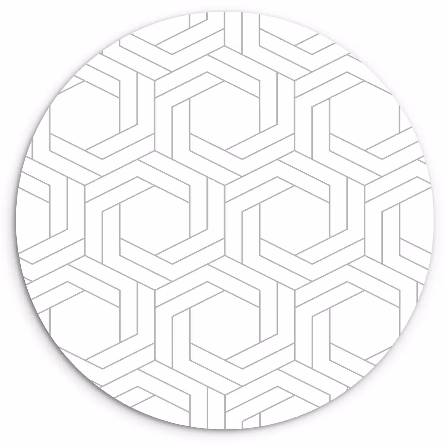 Design - Geometrie - Patronen - Abstract Wandcirkel kunststof plaat 5mm dik klein 188 -3d