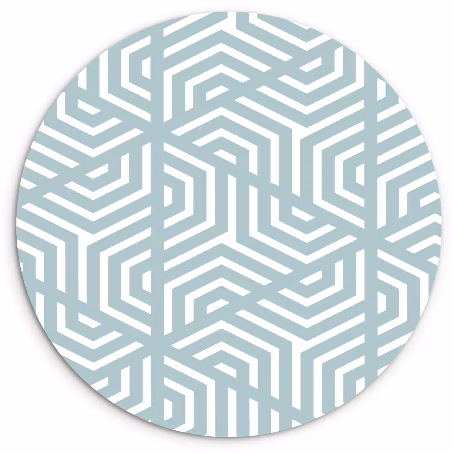 Design - Geometrie - Patroon - Driehoek Wandcirkel kunststof plaat 5mm dik klein 188 -3d