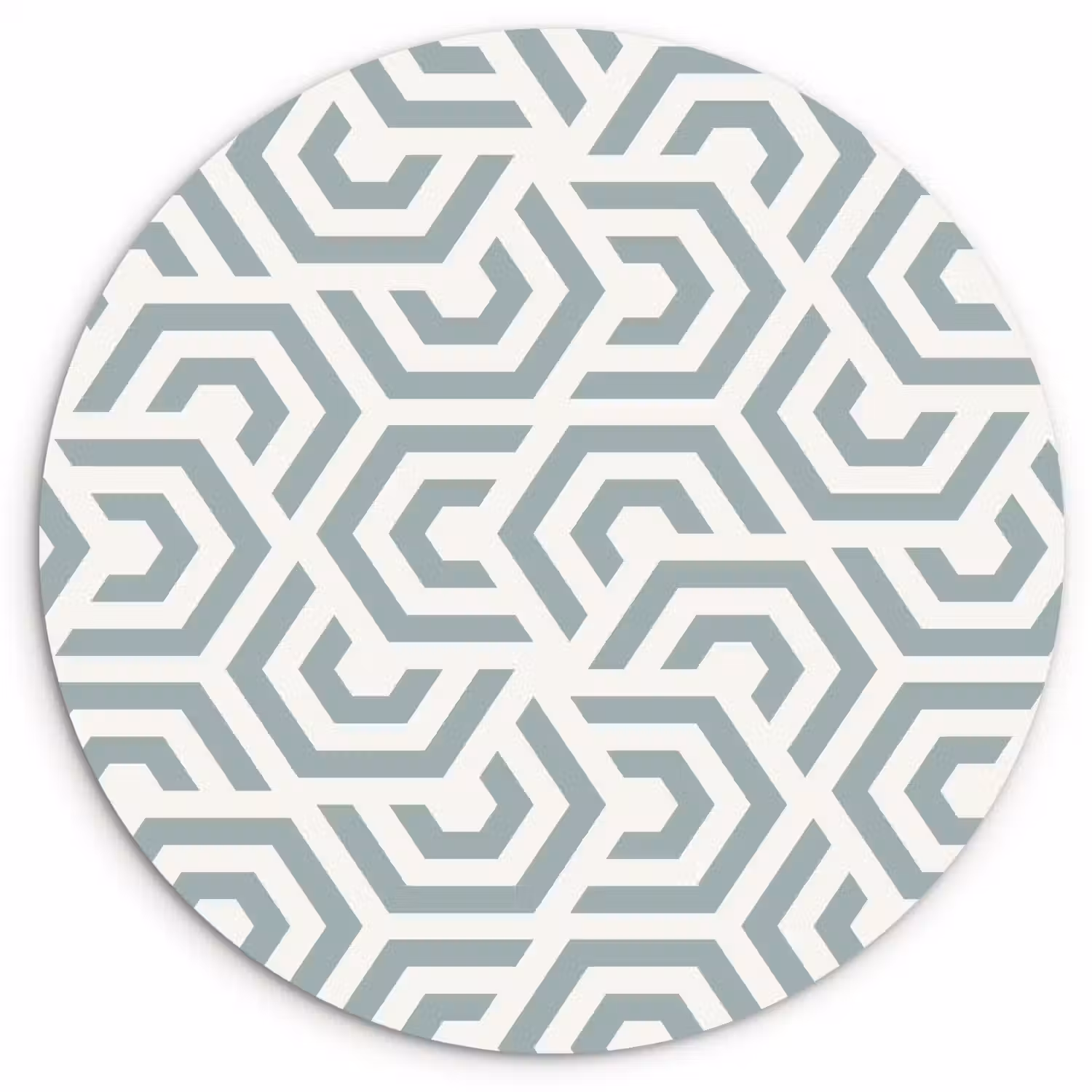 Design - Lijn - Patroon - Groen Wandcirkel kunststof plaat 5mm dik klein 188 -3d