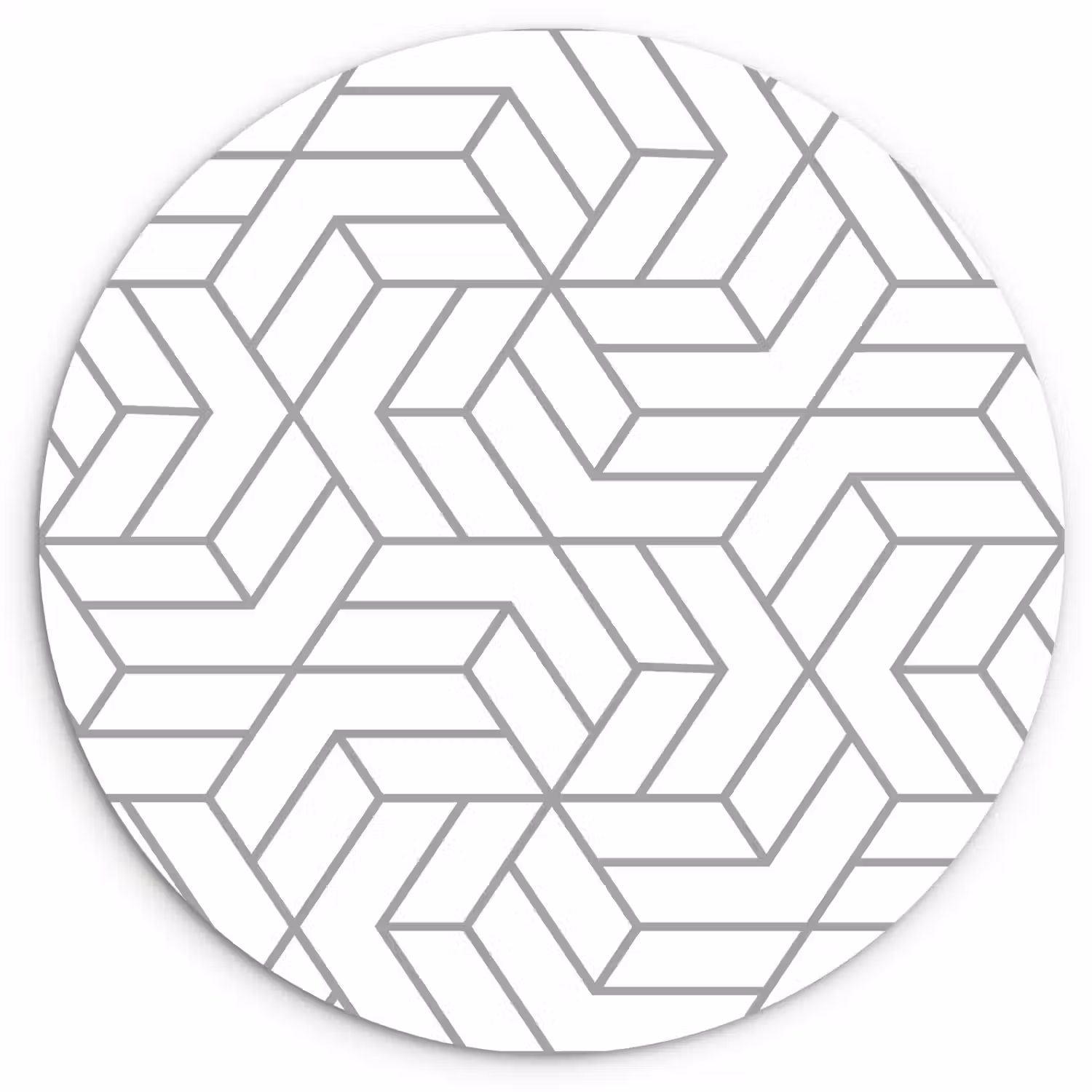Design - Geometrie - Patroon Wandcirkel kunststof plaat 5mm dik klein 188 -3d