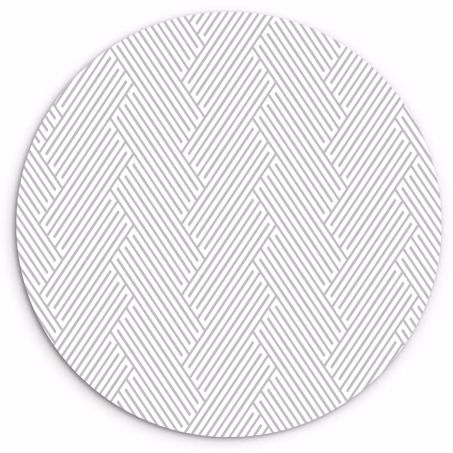 Grafisch - Patroon - Modern Wandcirkel kunststof plaat 5mm dik klein 188 -3d